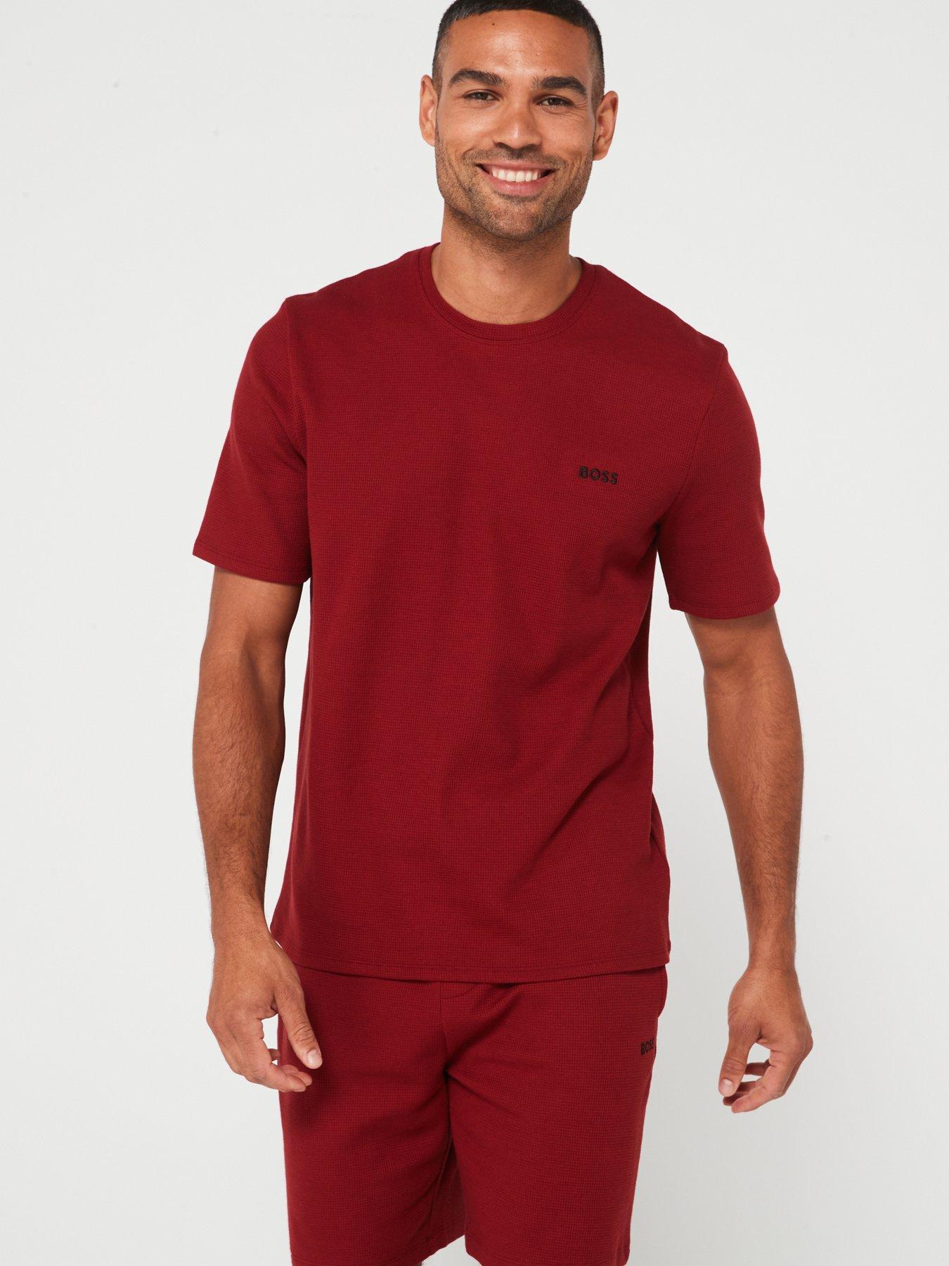 boss-regular-fit-waffle-loungewear-t-shirt