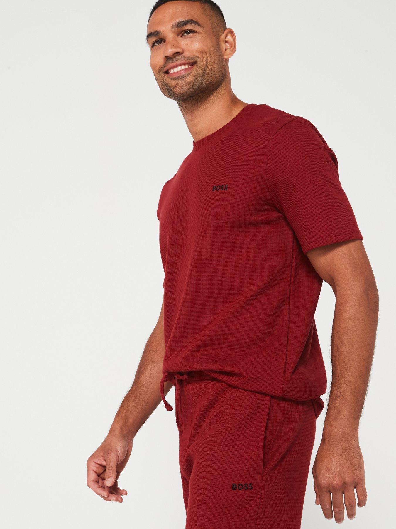 boss-regular-fit-waffle-loungewear-t-shirtoutfit