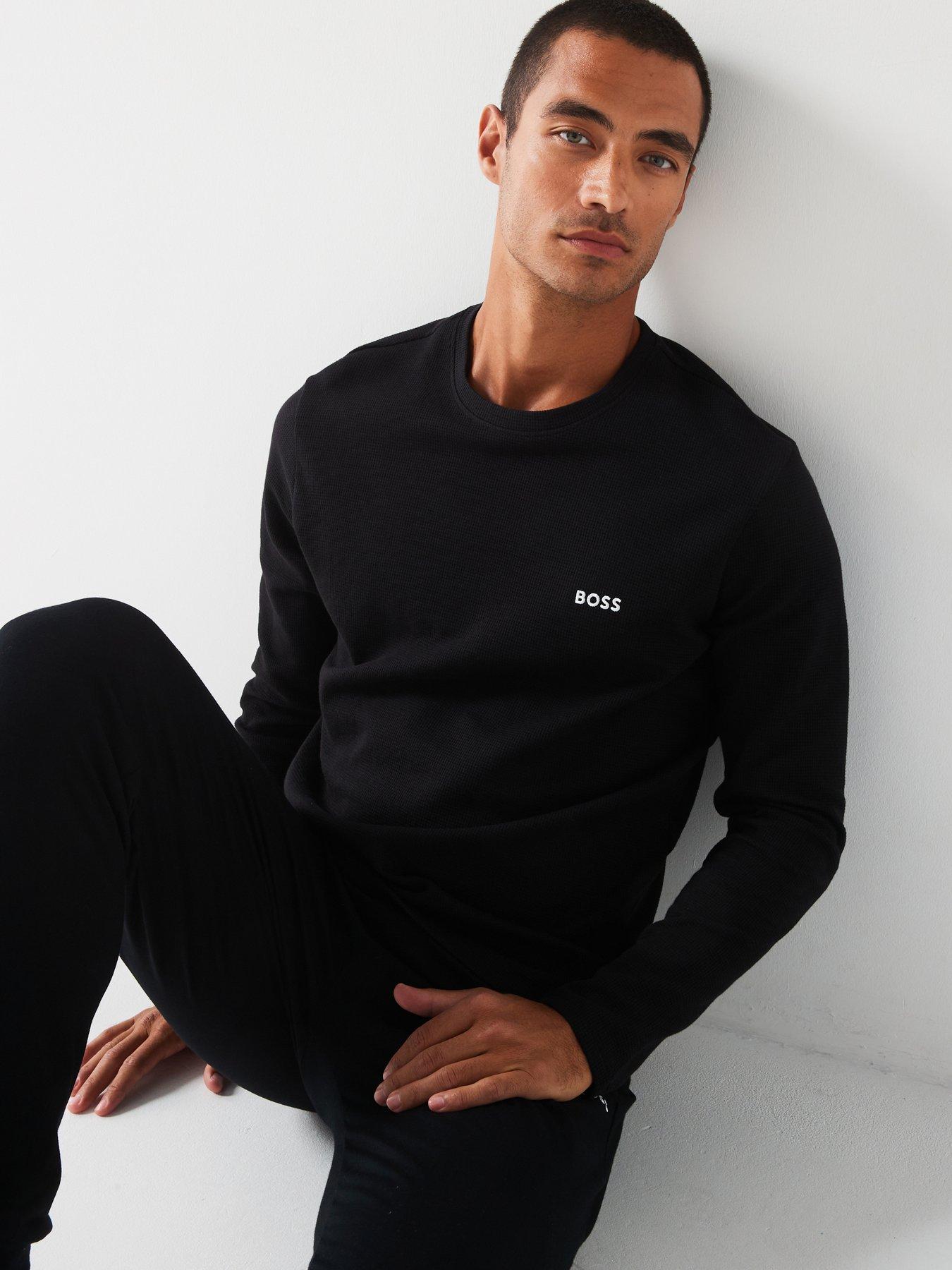 boss-regular-fit-waffle-loungewear-long-sleeve-topoutfit