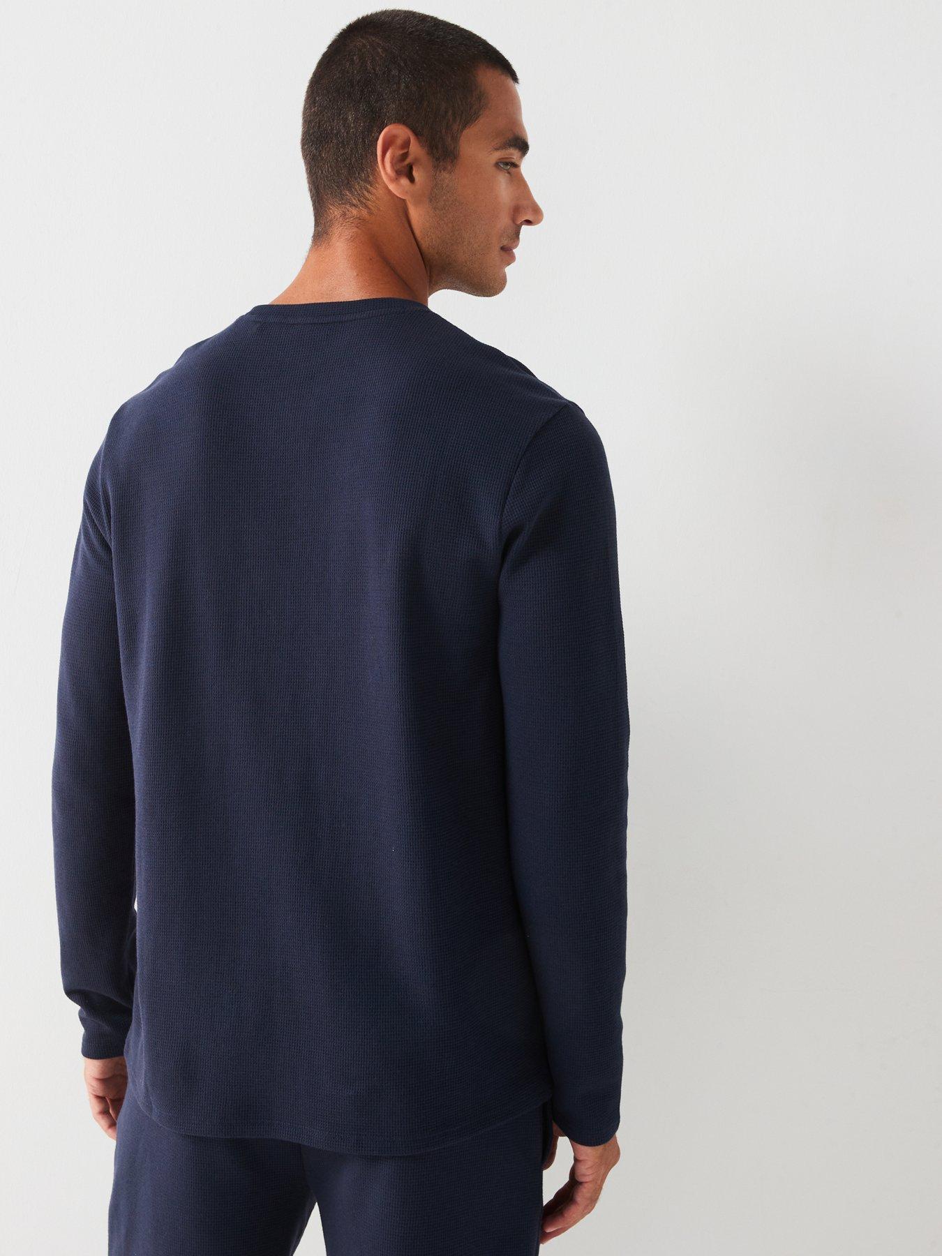 boss-regular-fit-waffle-loungewear-long-sleeve-topstillFront