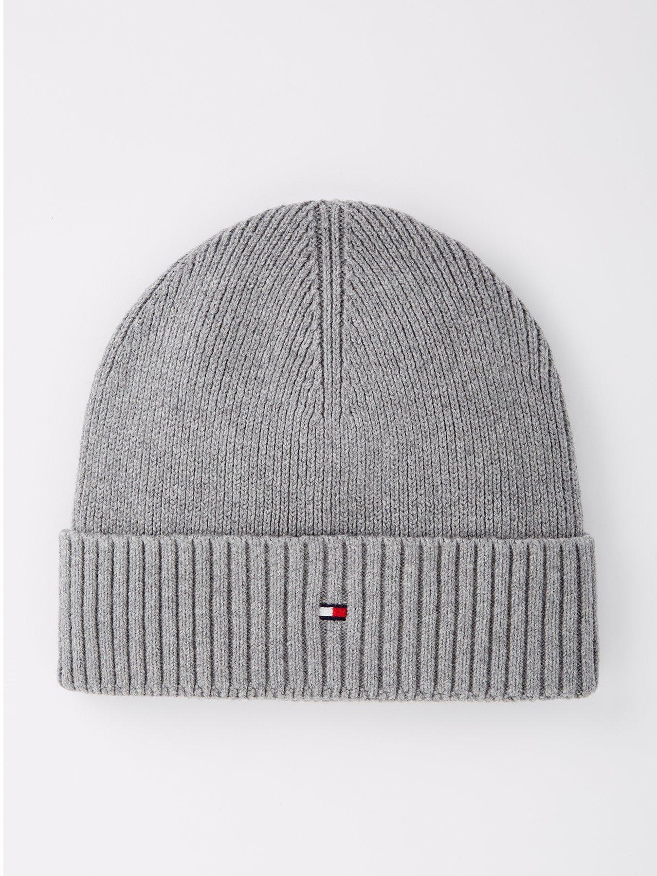 tommy-hilfiger-tommy-hilfiger-pima-cotton-flag-beanie-grey