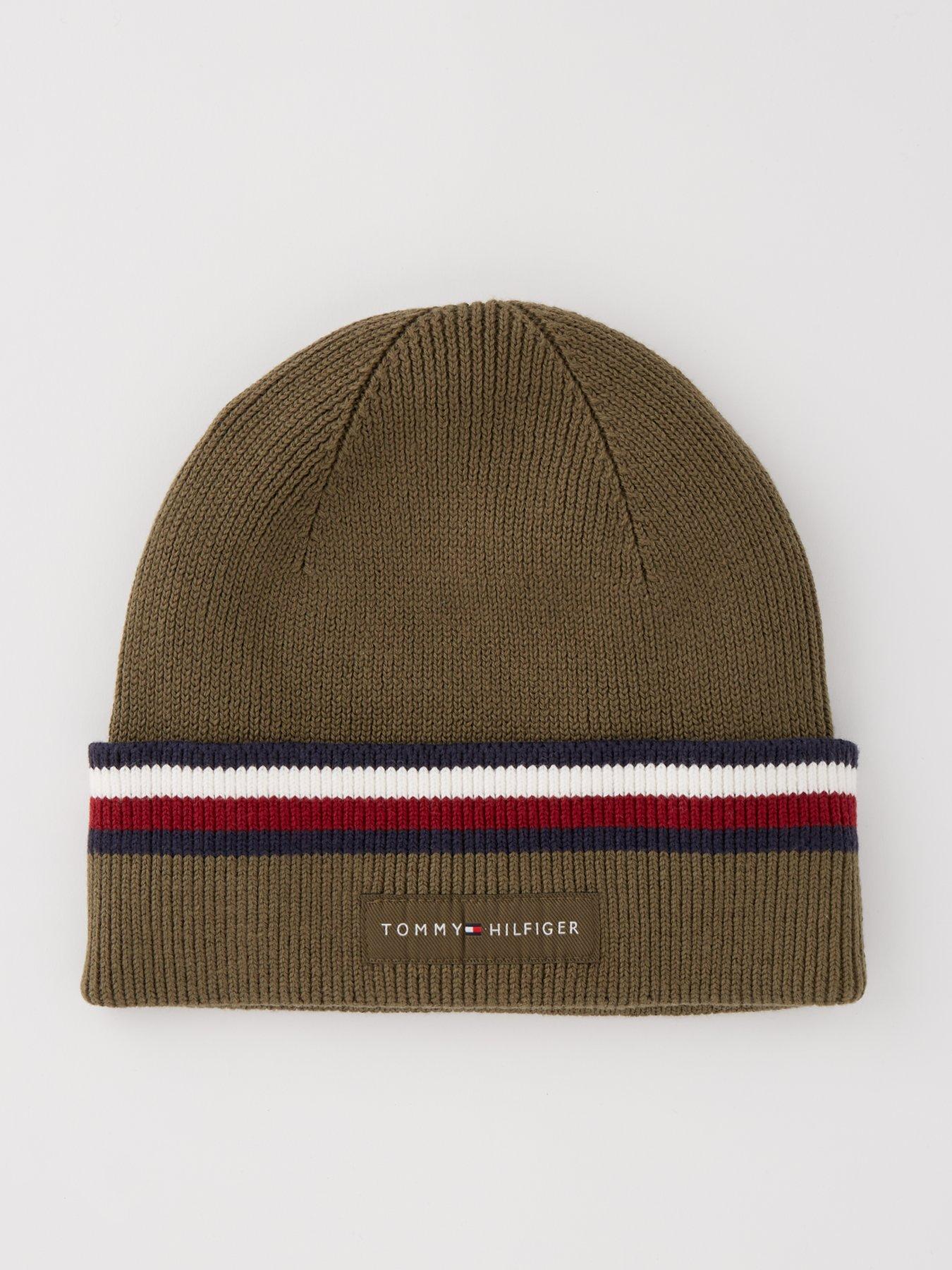 tommy-hilfiger-tommy-hilfiger-global-stripe-logo-beanie-khaki