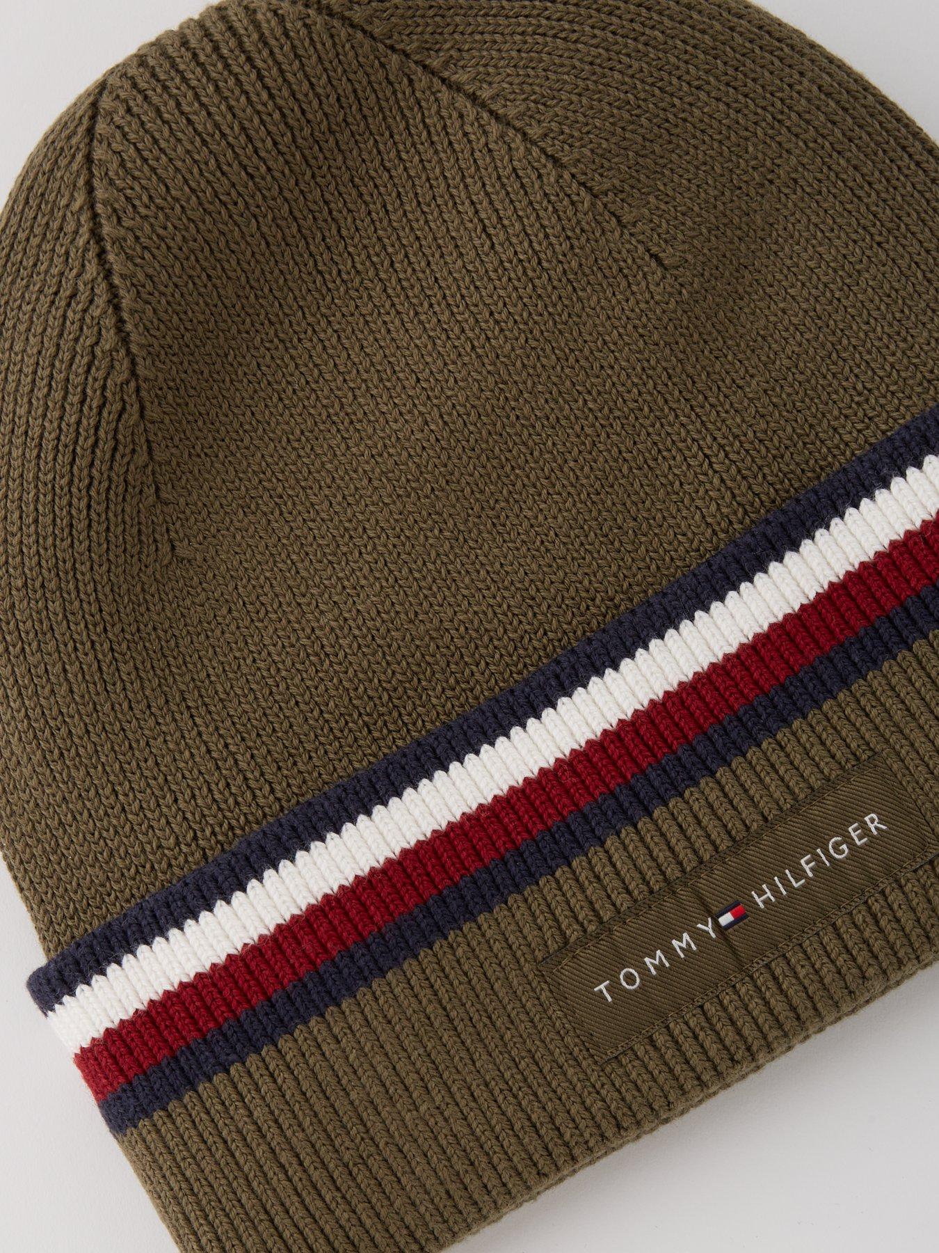 tommy-hilfiger-tommy-hilfiger-global-stripe-logo-beanie-khakioutfit