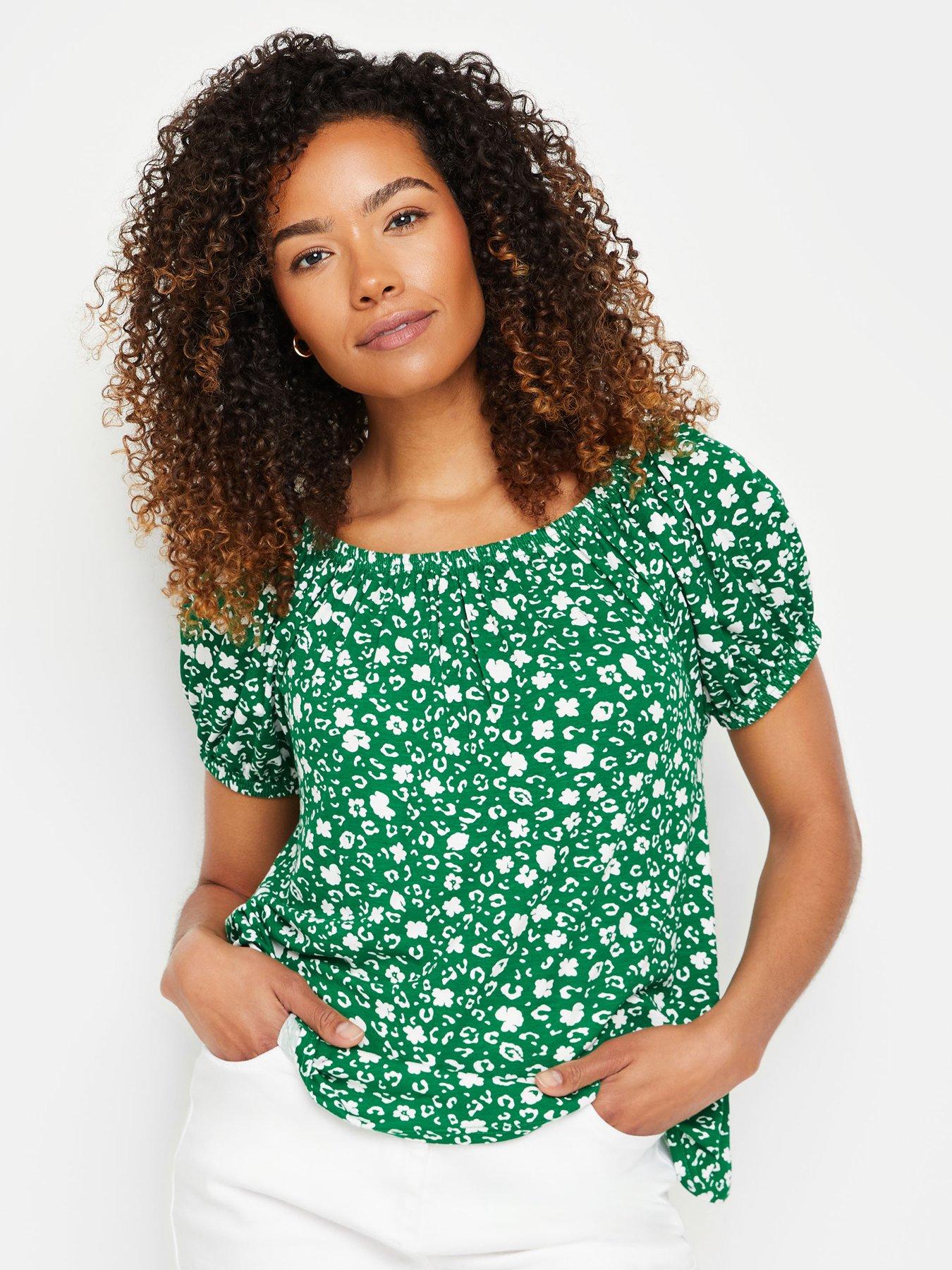 mco-printed-gypsy-top-green