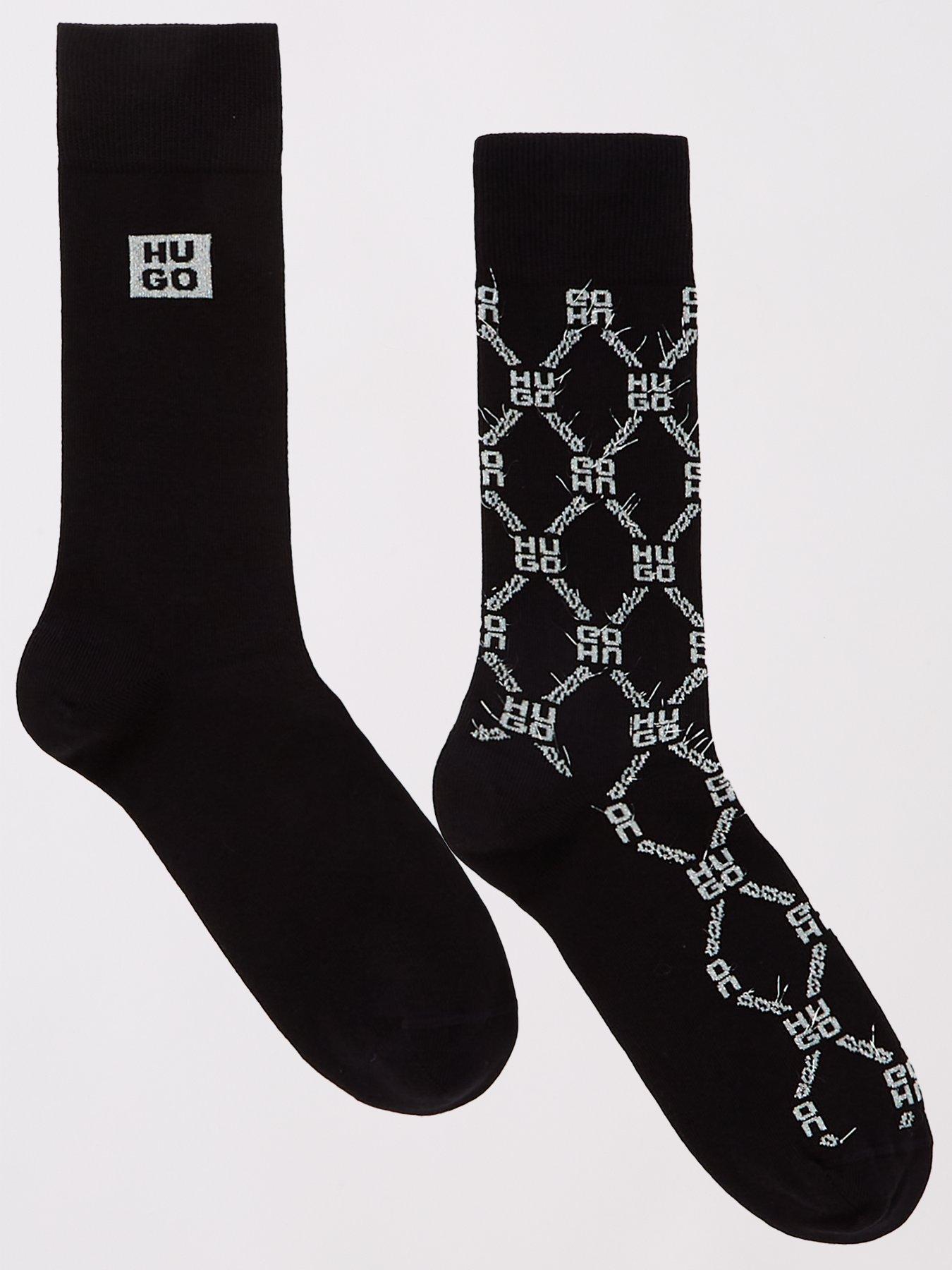 hugo-hugo-2-pack-lurex-crew-gift-socks-black