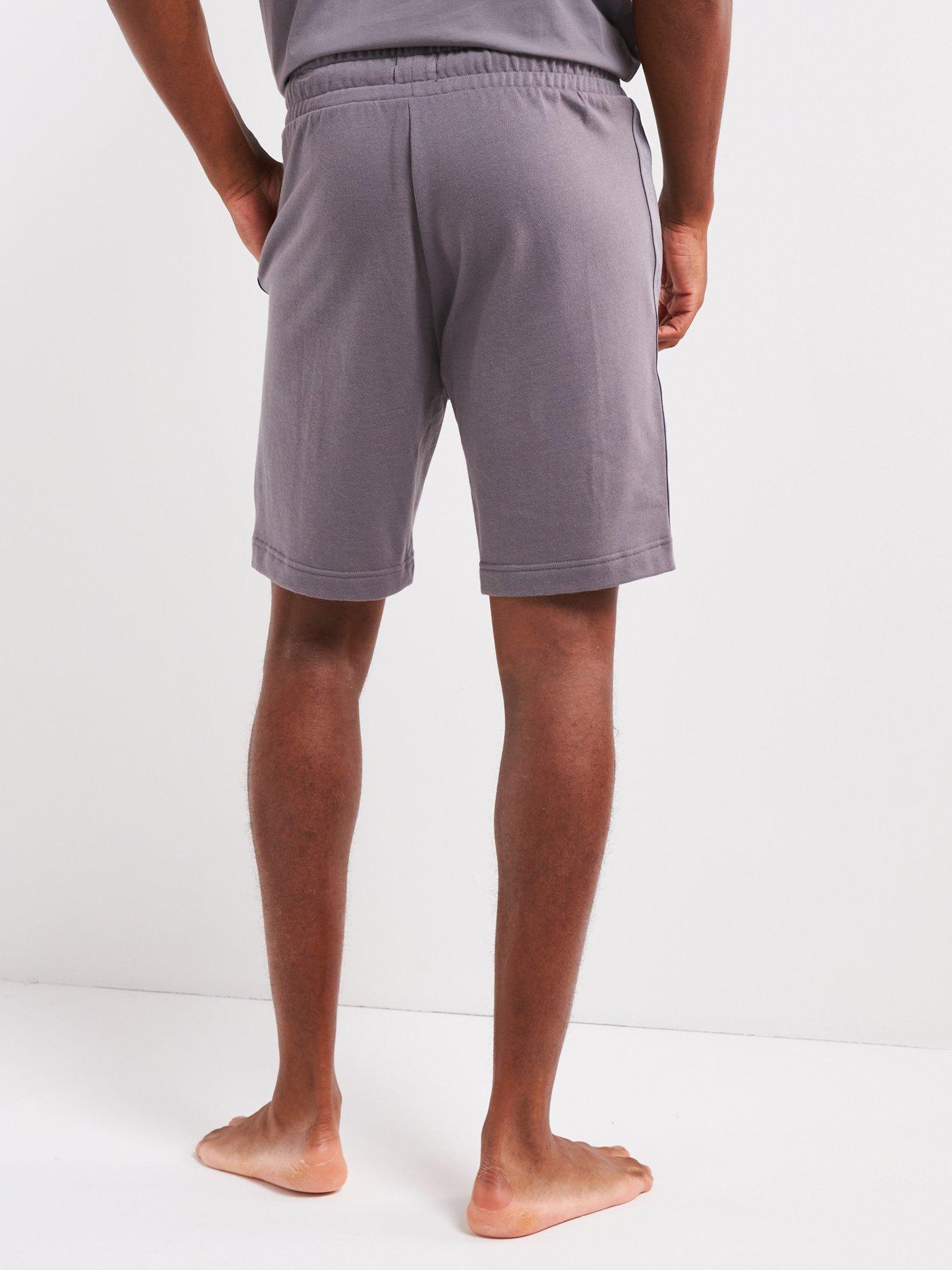 hugo-hugo-tonal-logo-loungewear-shorts-greystillFront