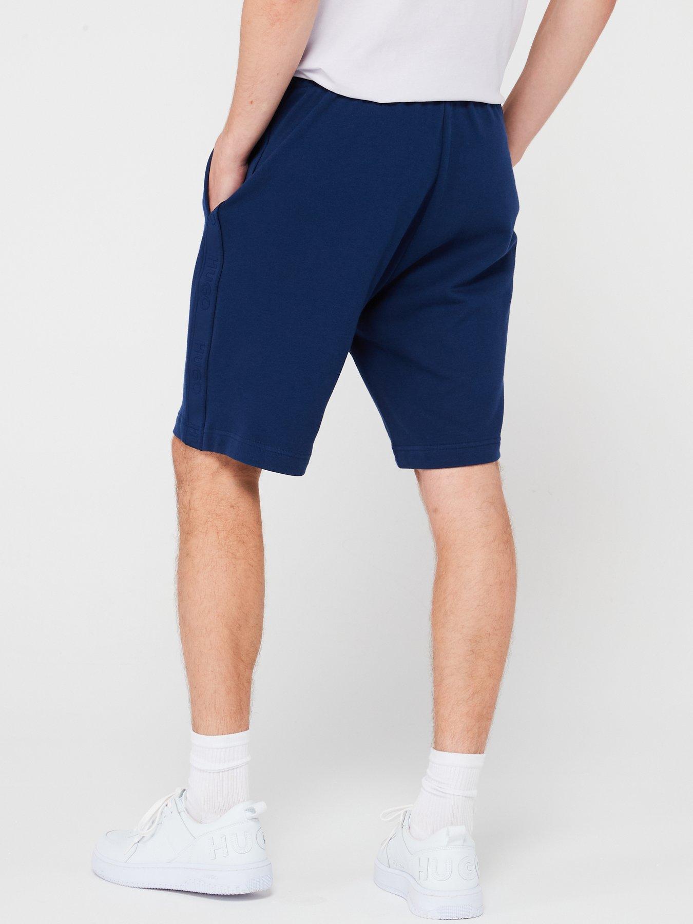 hugo-hugo-tonal-logo-loungewear-shorts-dark-bluestillFront