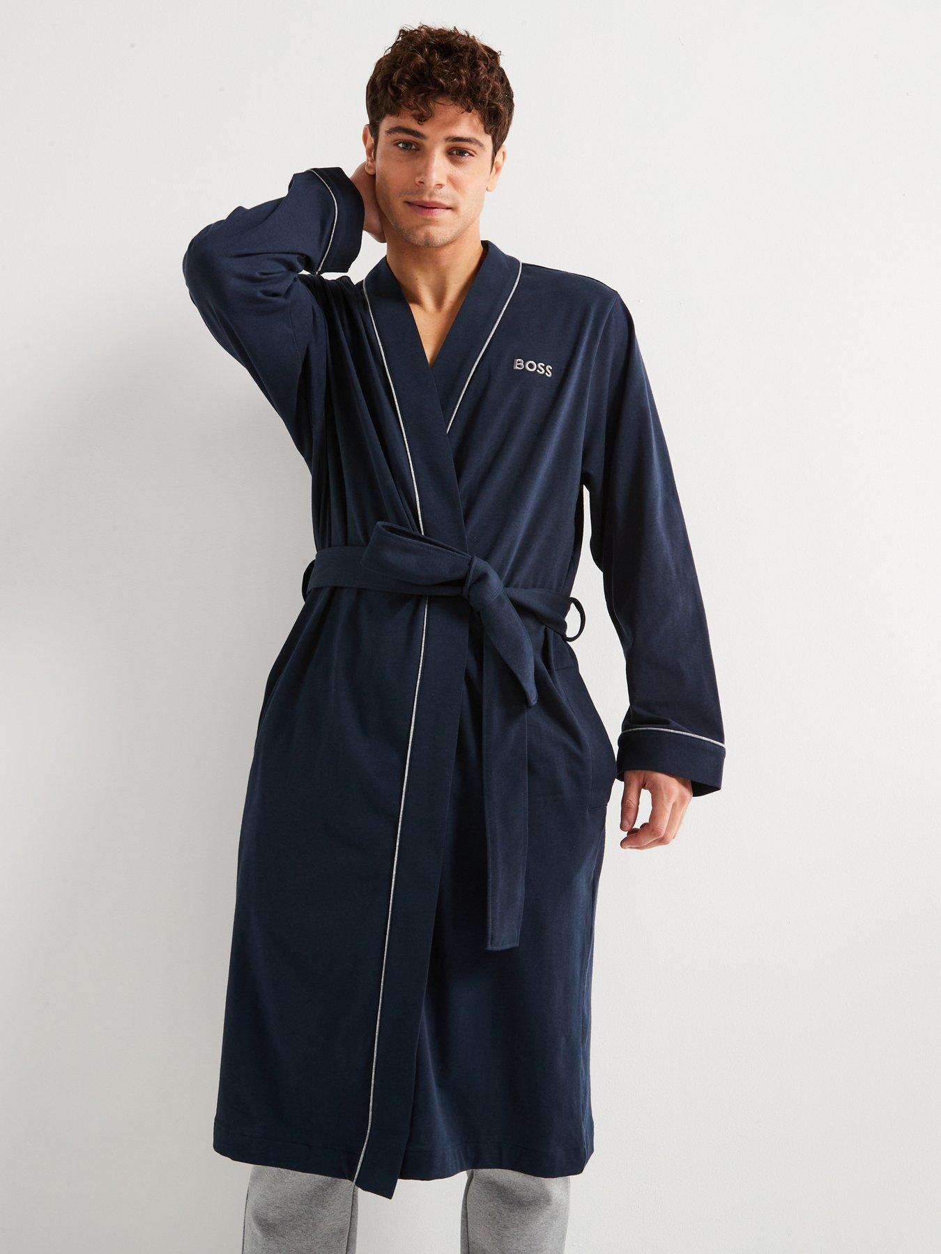 Image 1 of 5 of BOSS Kimono Robe - Dark Blue