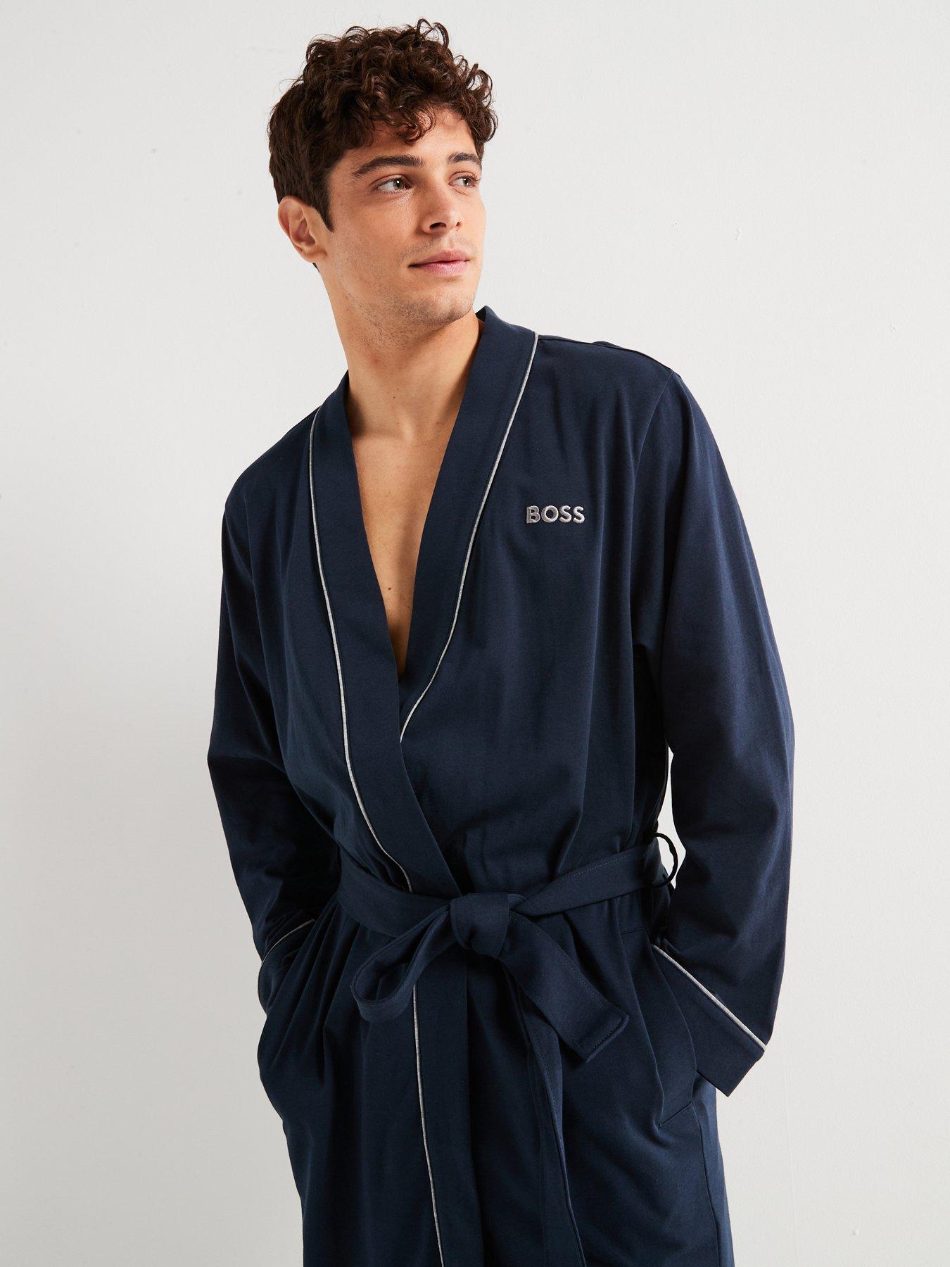 Image 4 of 5 of BOSS Kimono Robe - Dark Blue