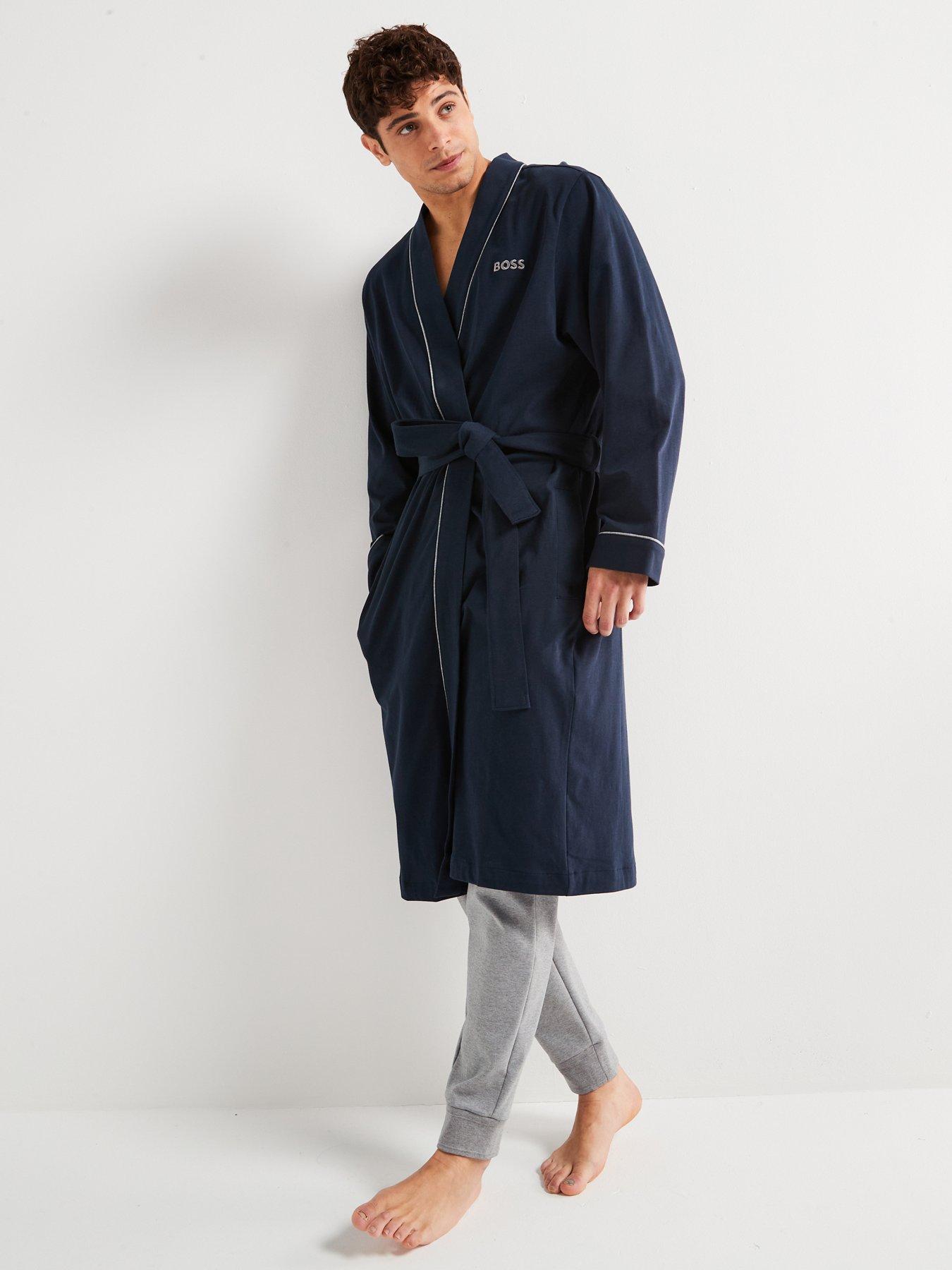 Image 5 of 5 of BOSS Kimono Robe - Dark Blue