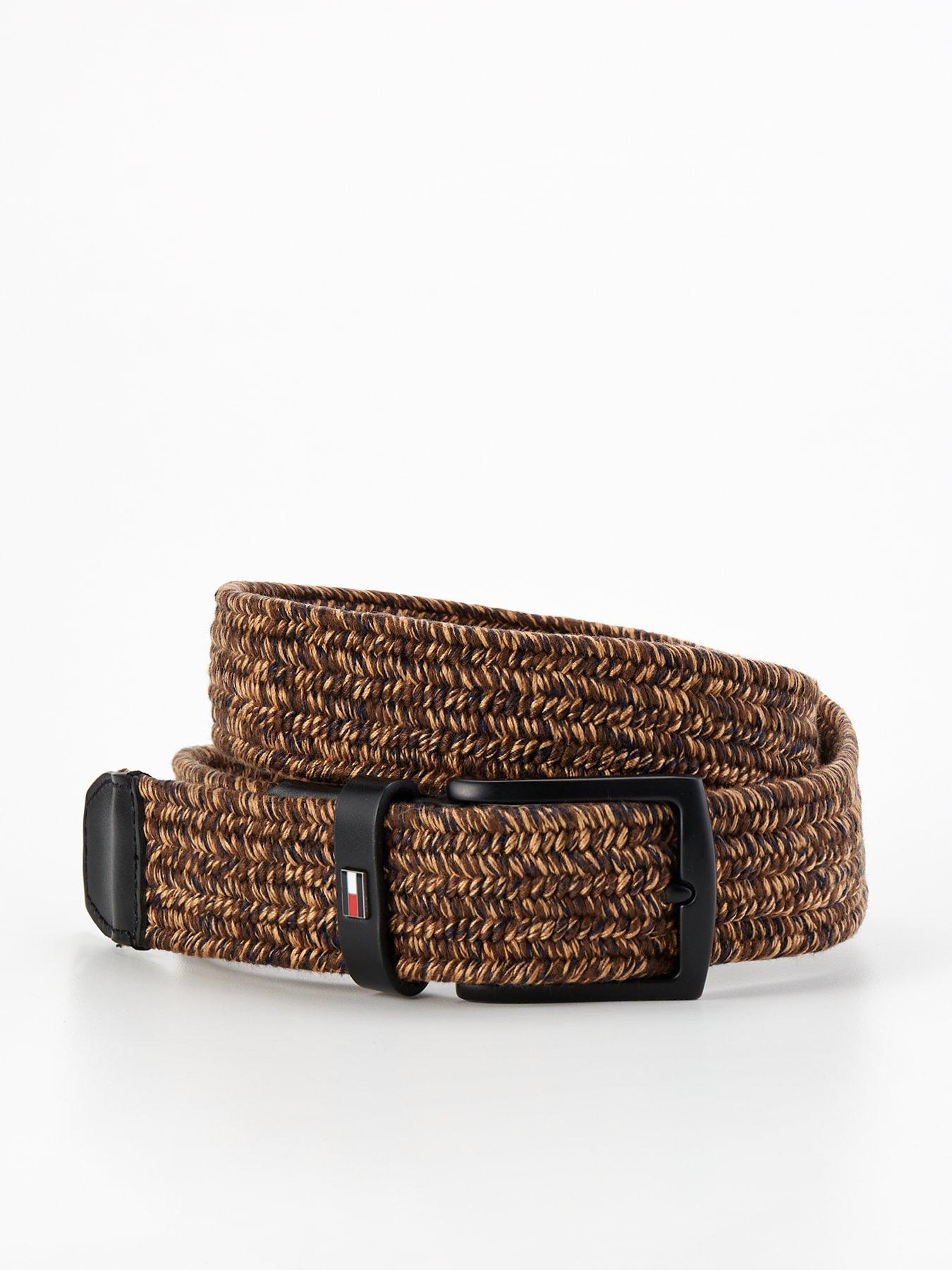 tommy-hilfiger-tommy-hilfiger-denton-flag-elastic-woven-belt-brown