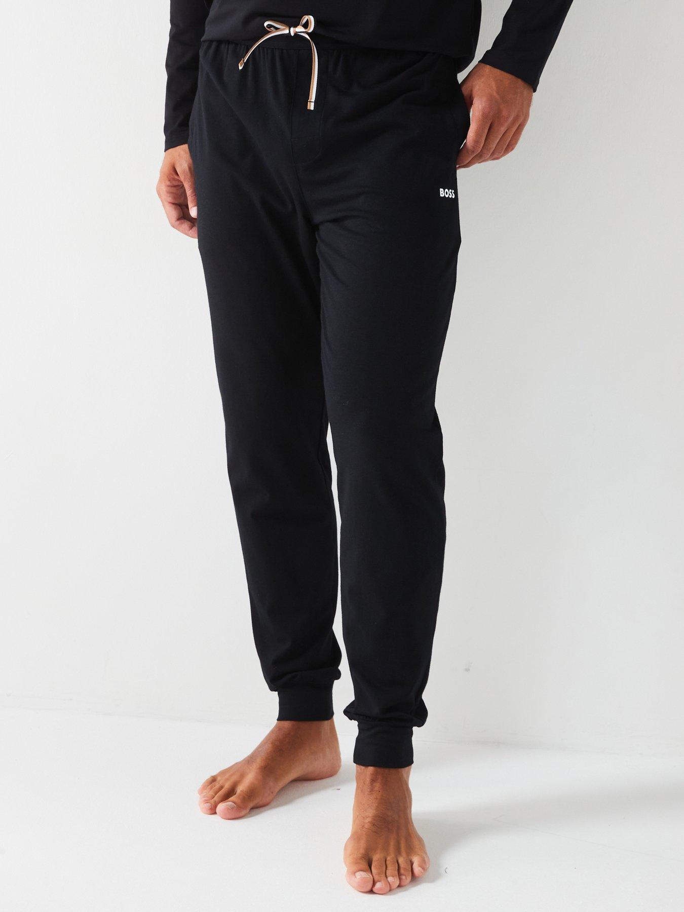 boss-unique-cuffed-loungewear-pants-black