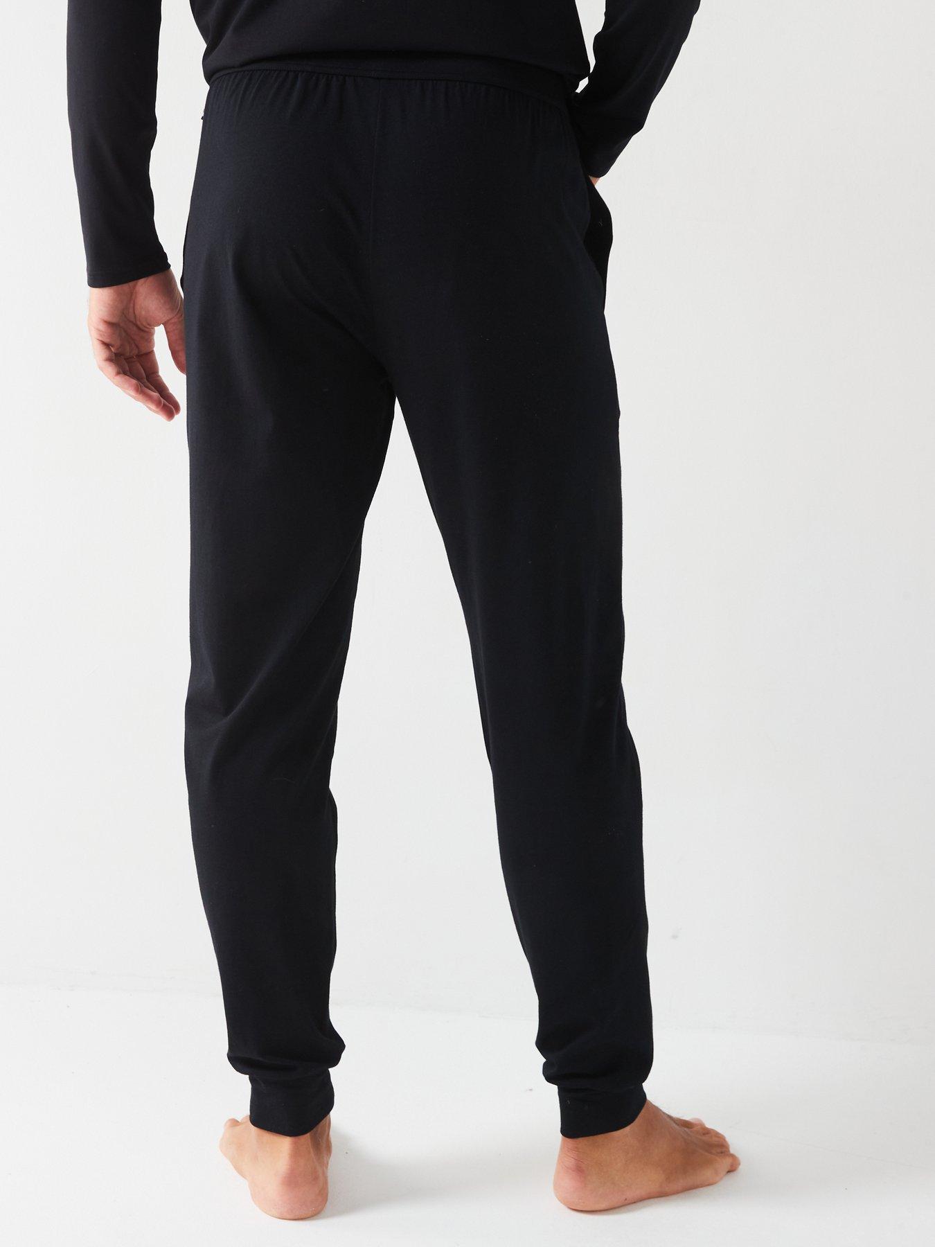 boss-unique-cuffed-loungewear-pants-blackstillFront