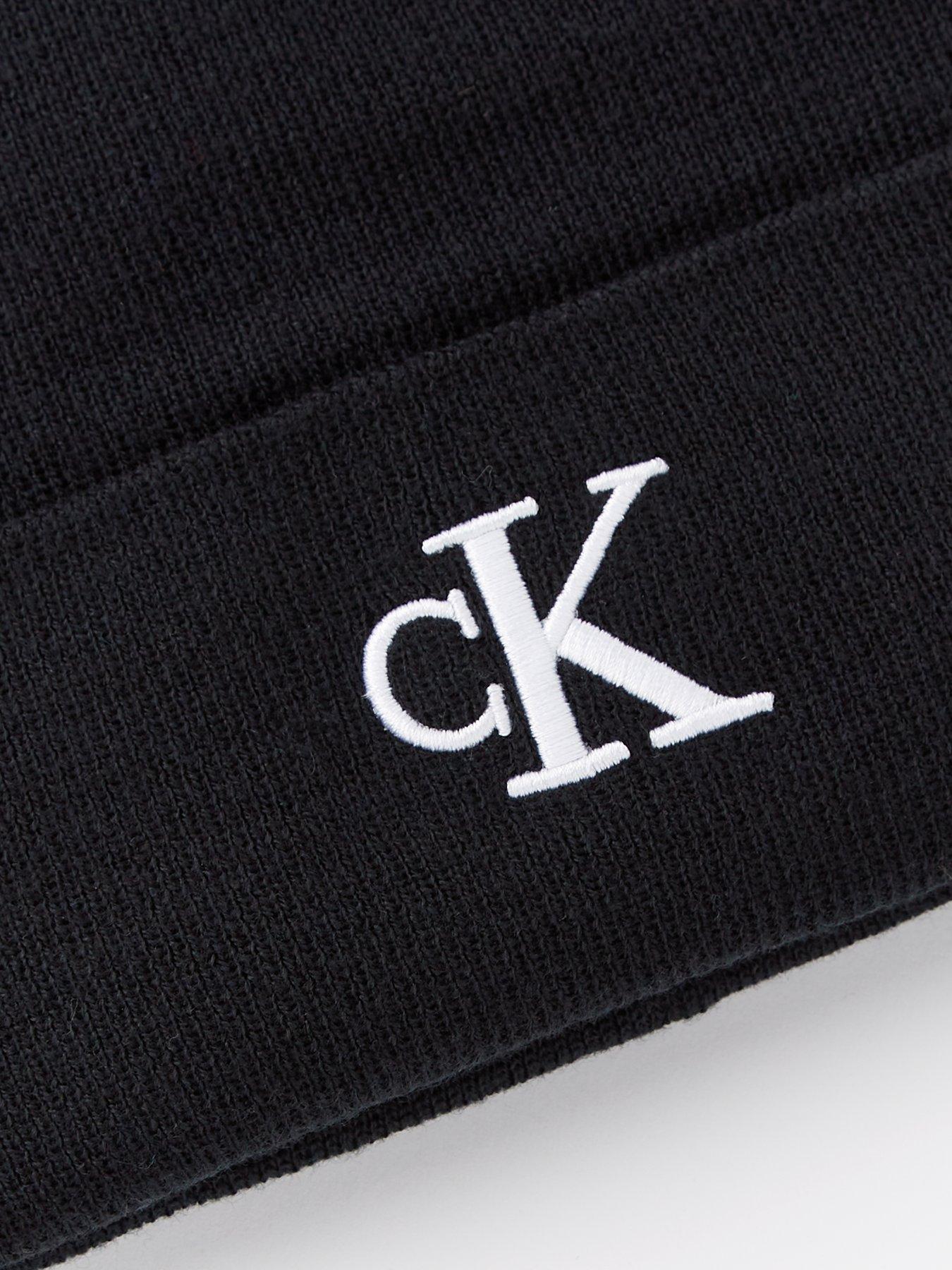 calvin-klein-jeans-calvin-klein-jeans-monogram-embroided-beanie-hat-blackoutfit