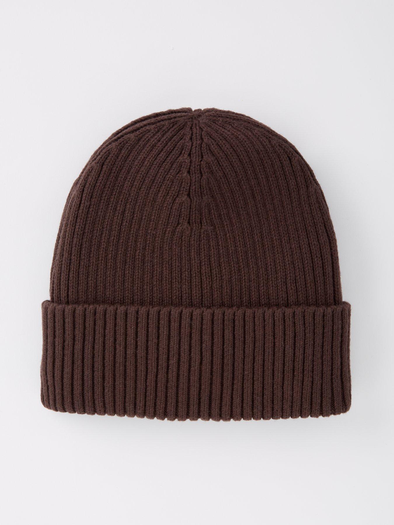 calvin-klein-calvin-klein-classic-cotton-tab-logo-rib-beanie-dark-brownback