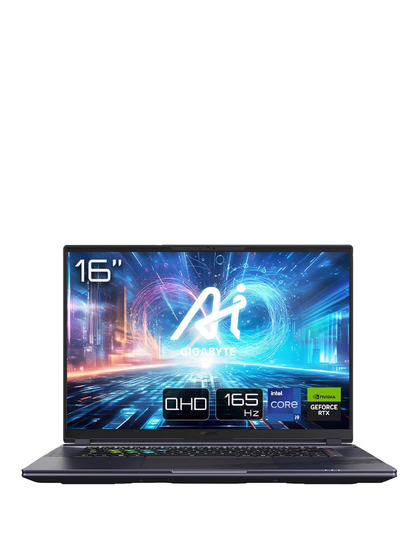 Image 1 of 7 of GIGABYTE AORUS 16X ASG, GeForce RTX 4070, Intel Core i9, 16GB RAM 1TB SSD, 16in QHD 165Hz Gaming Laptop