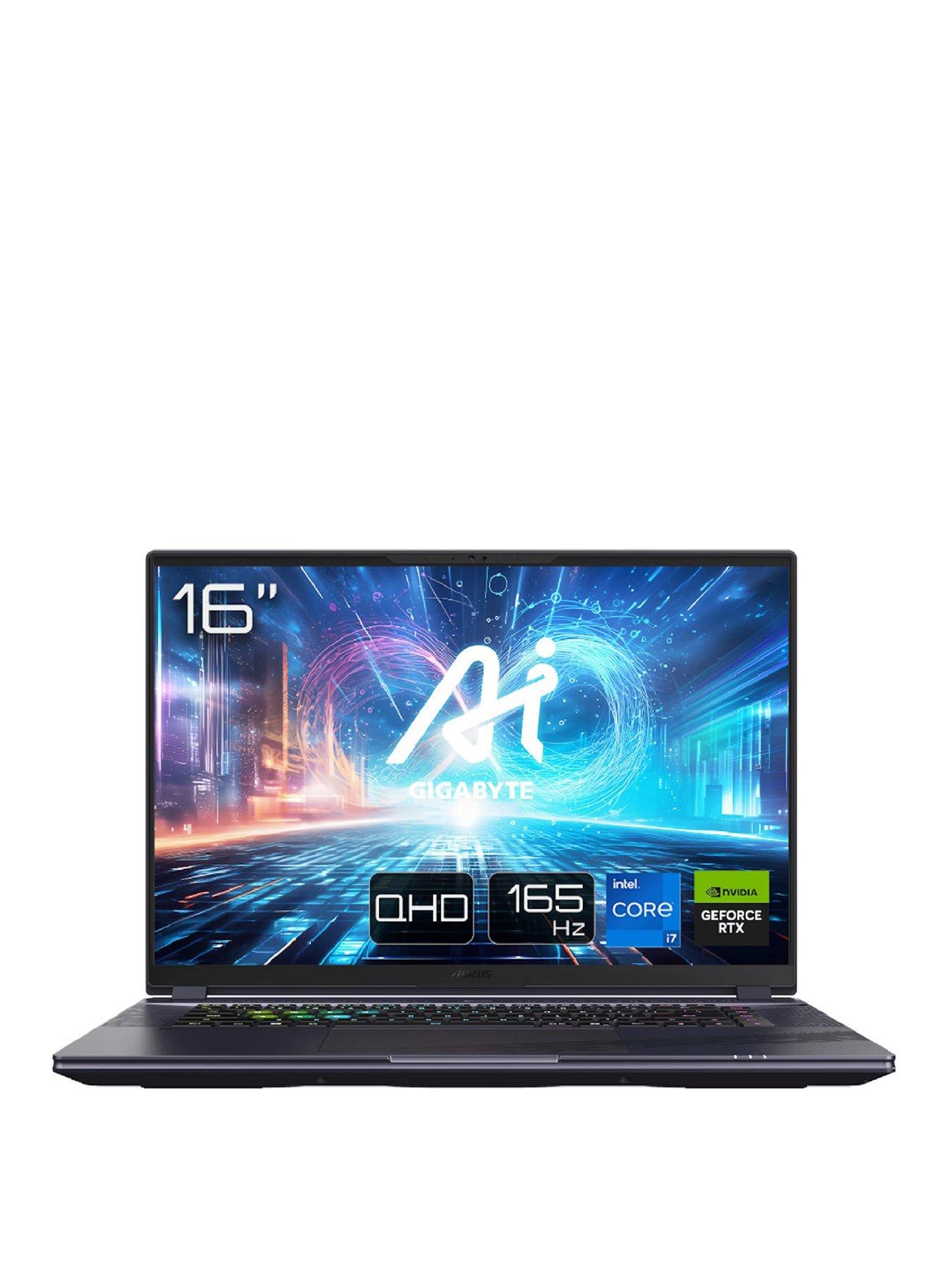 Image 1 of 7 of GIGABYTE AORUS 16X 9KG, GeForce RTX 4060, Intel Core i7, 8GB RAM 1TB SSD, 16in QHD 165Hz Gaming Laptop
