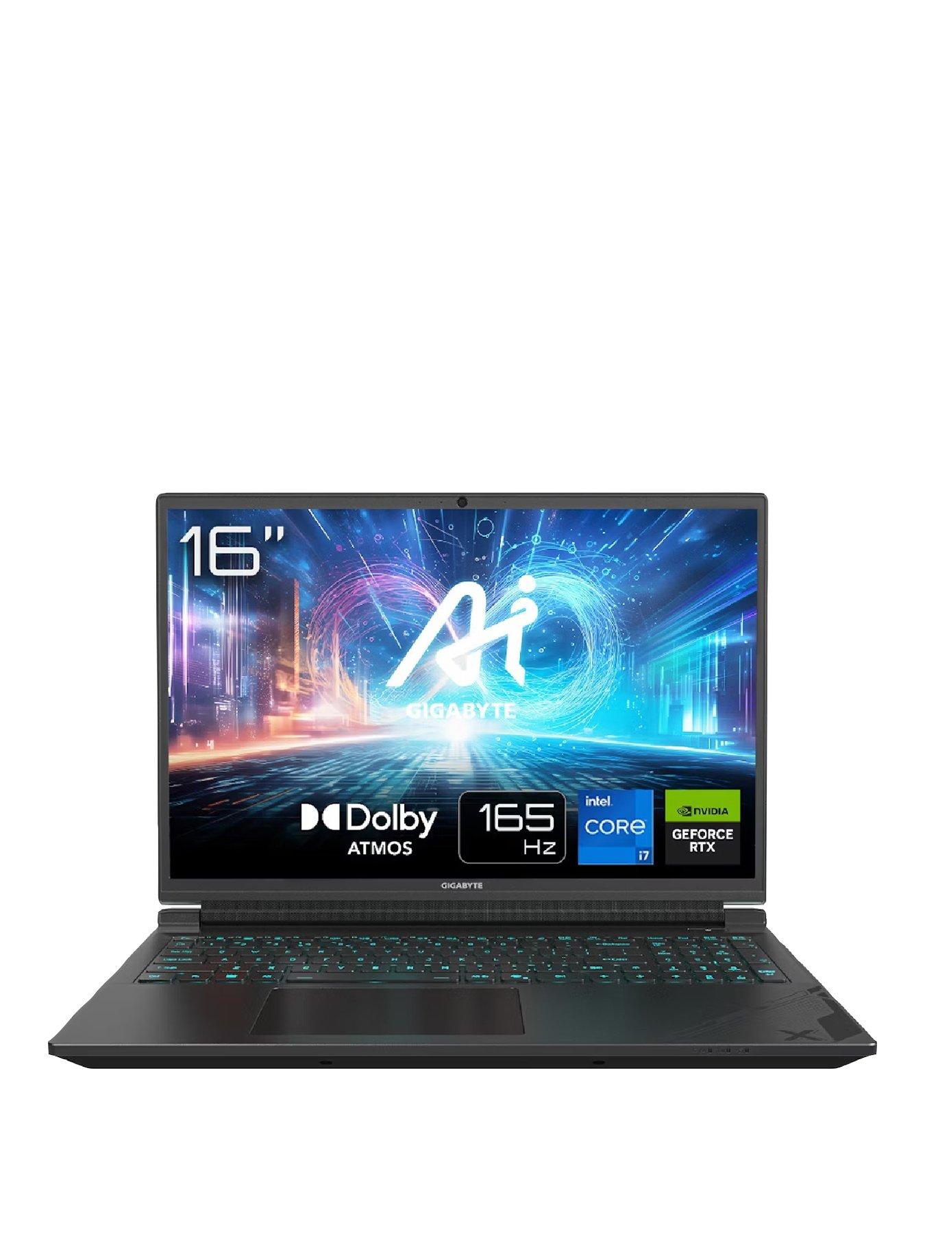 Image 1 of 7 of GIGABYTE G6X 9KG, GeForce RTX 4060, Intel Core i7, 8GB RAM 1TB SSD, 16in FHD+ 165Hz Gaming Laptop