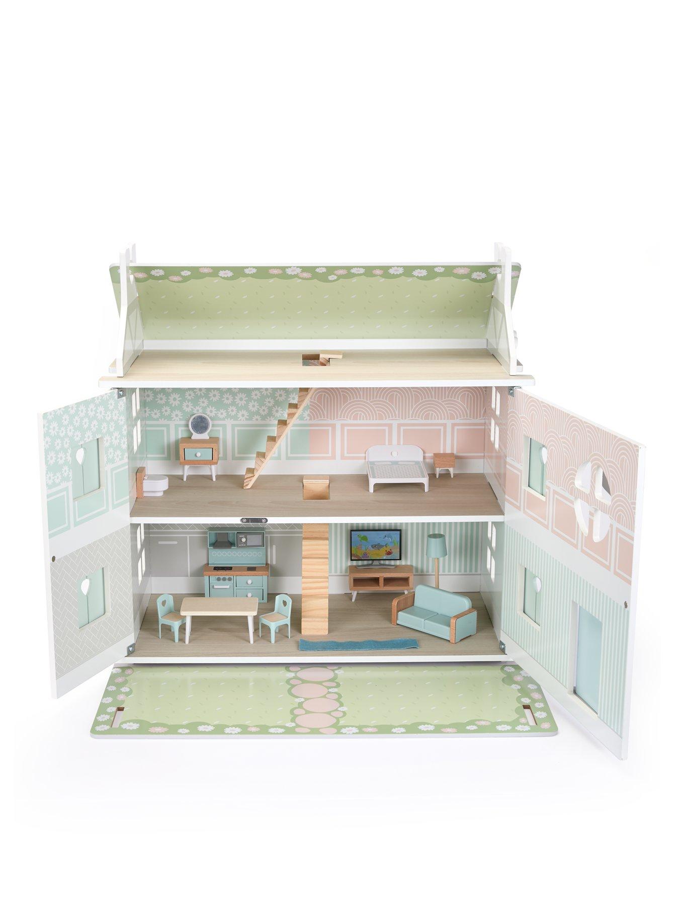 Image 3 of 6 of undefined Acorn Wooden Dollhouse with Furniture