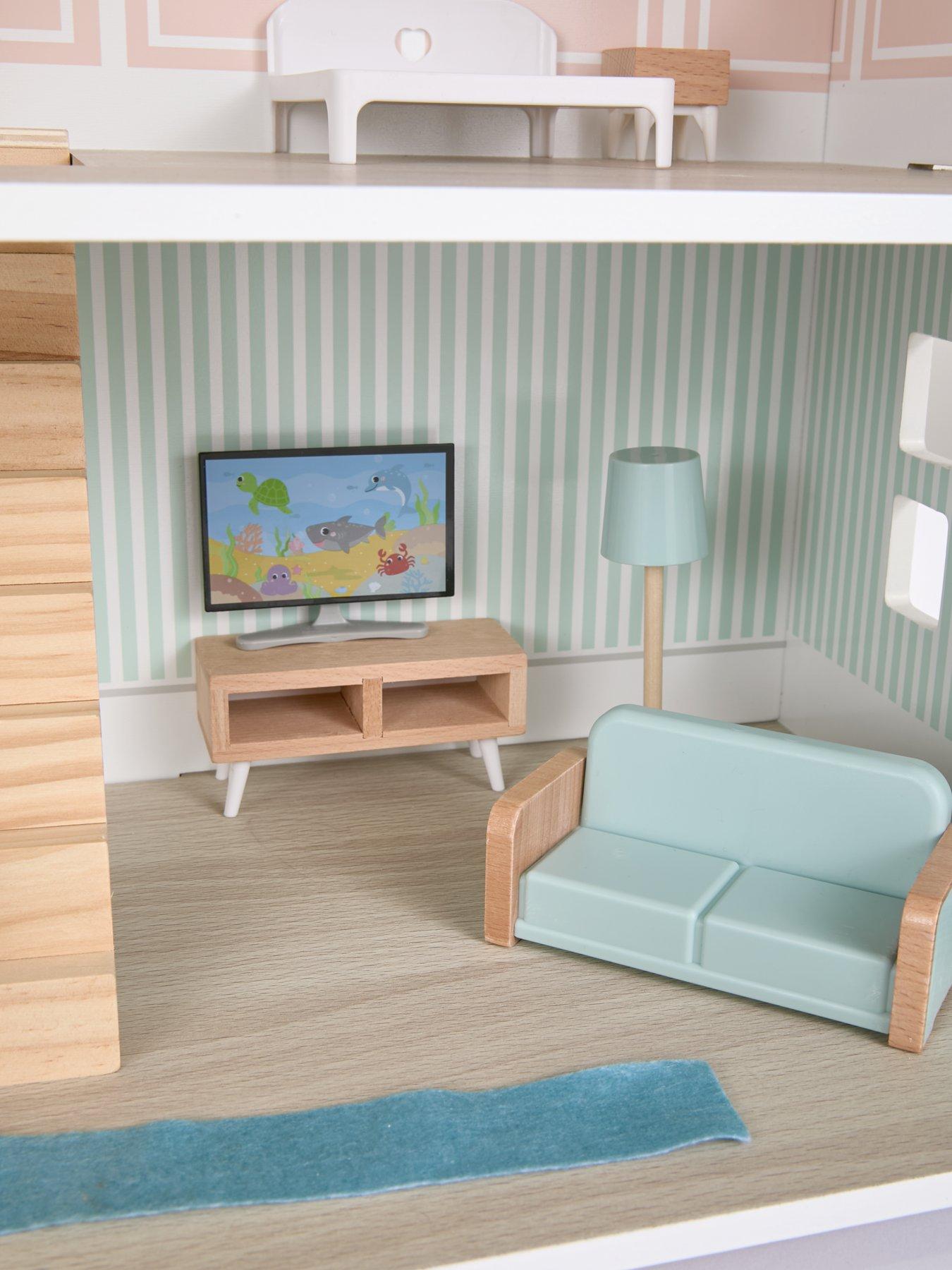 Image 5 of 6 of undefined Acorn Wooden Dollhouse with Furniture