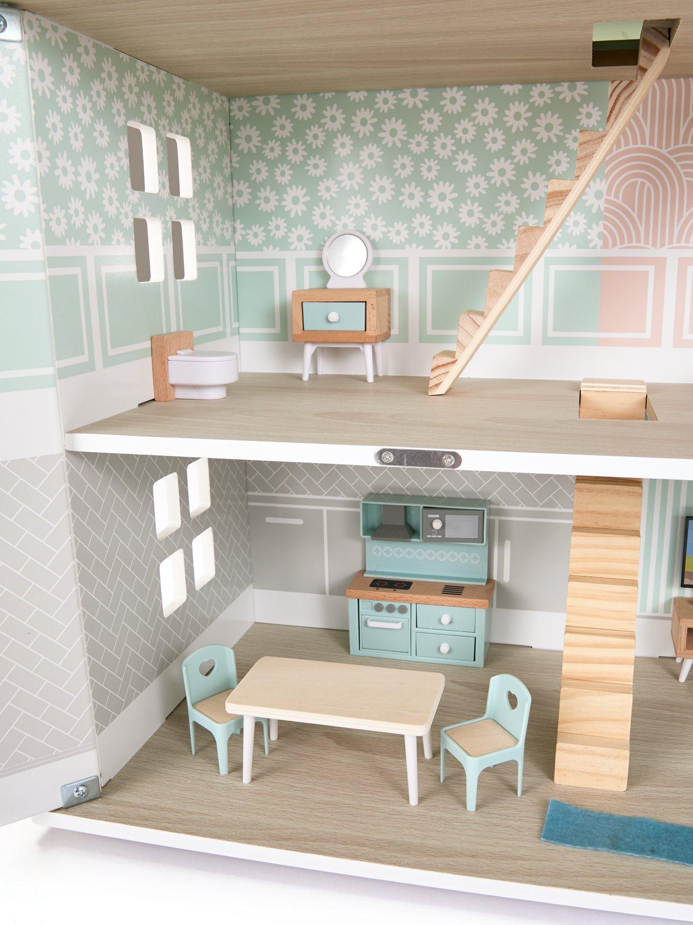 Image 6 of 6 of undefined Acorn Wooden Dollhouse with Furniture