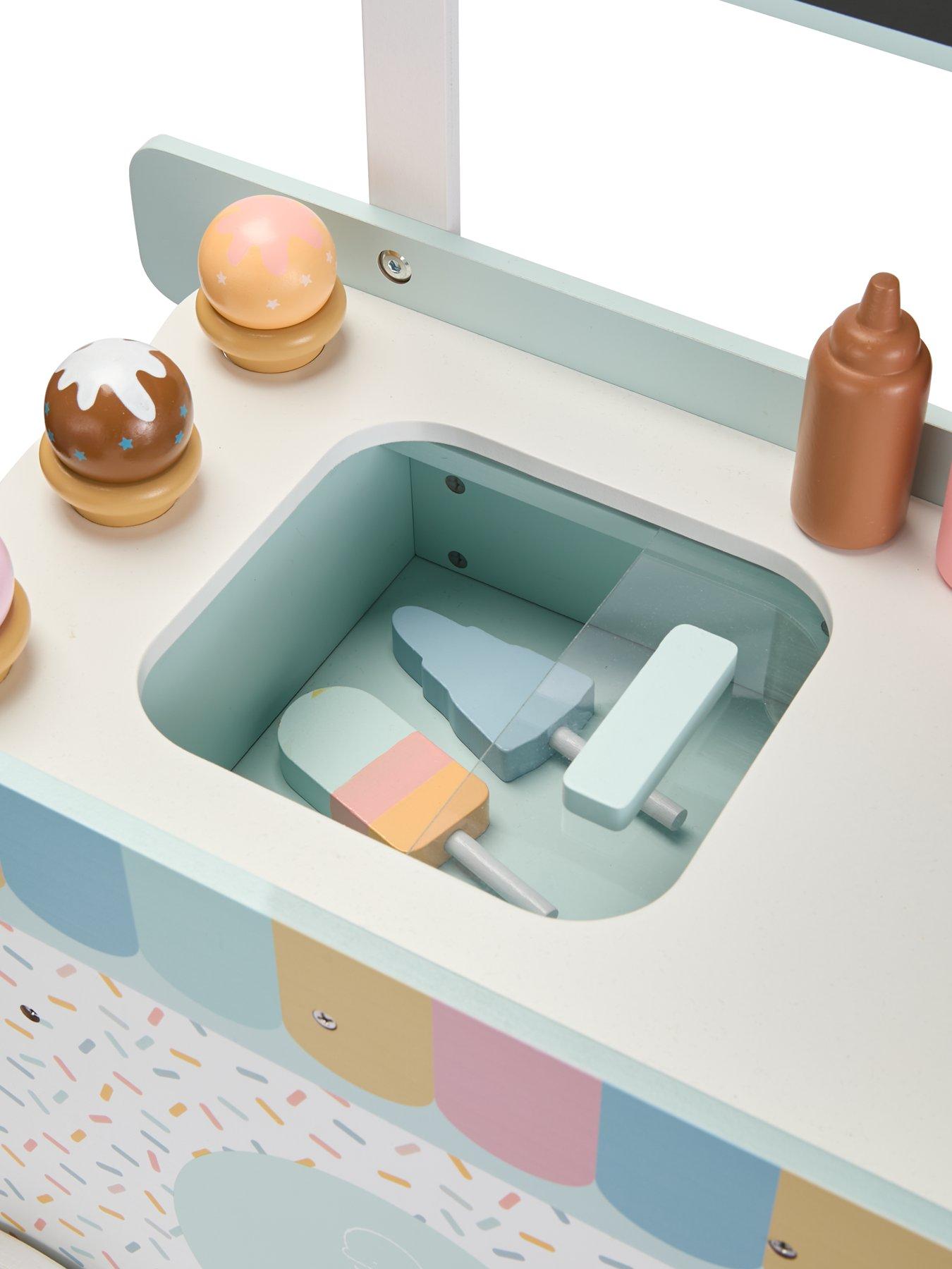 Image 4 of 5 of undefined Push Along Wooden Ice Cream Cart