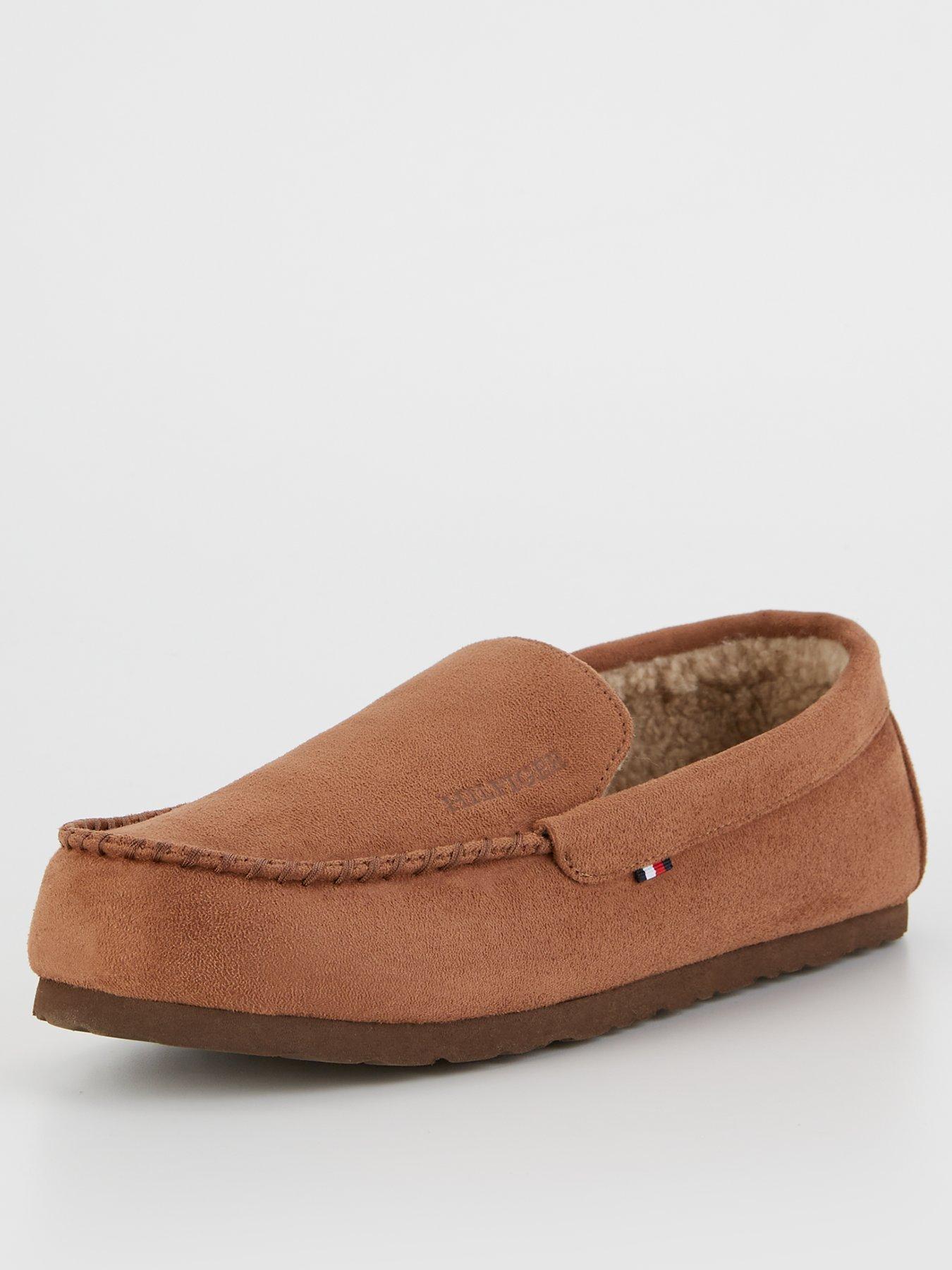 tommy-hilfiger-tommy-hilfiger-hilfiger-suede-driver-slipper-light-brownstillFront