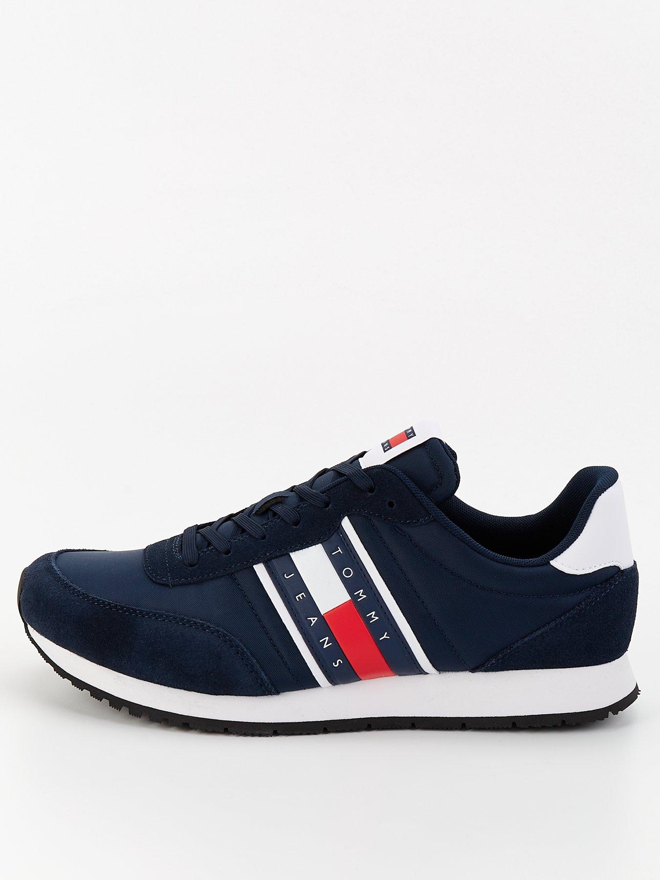 undefined Tommy Jeans Flag Stripe Casual Essential Runners - Navy