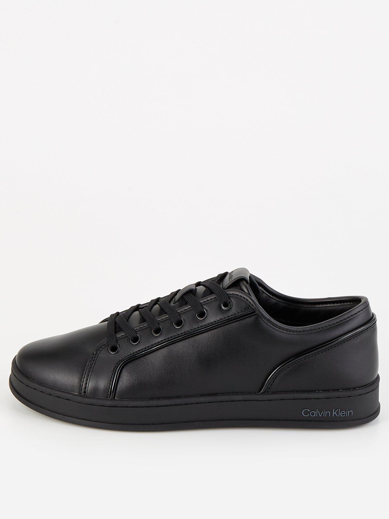 undefined Calvin Klein Low Top Piping Trim Lace Up Sneakers - Black