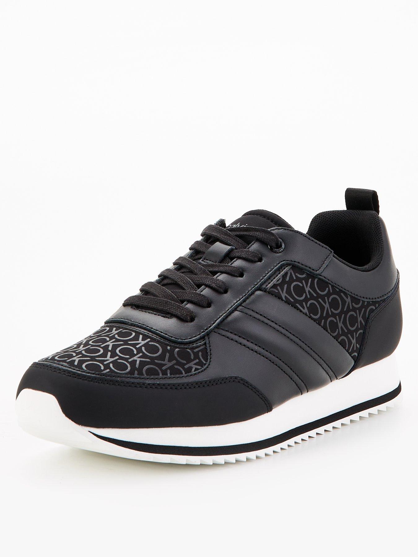 calvin-klein-calvin-klein-low-top-mono-print-leather-runners-blackstillFront