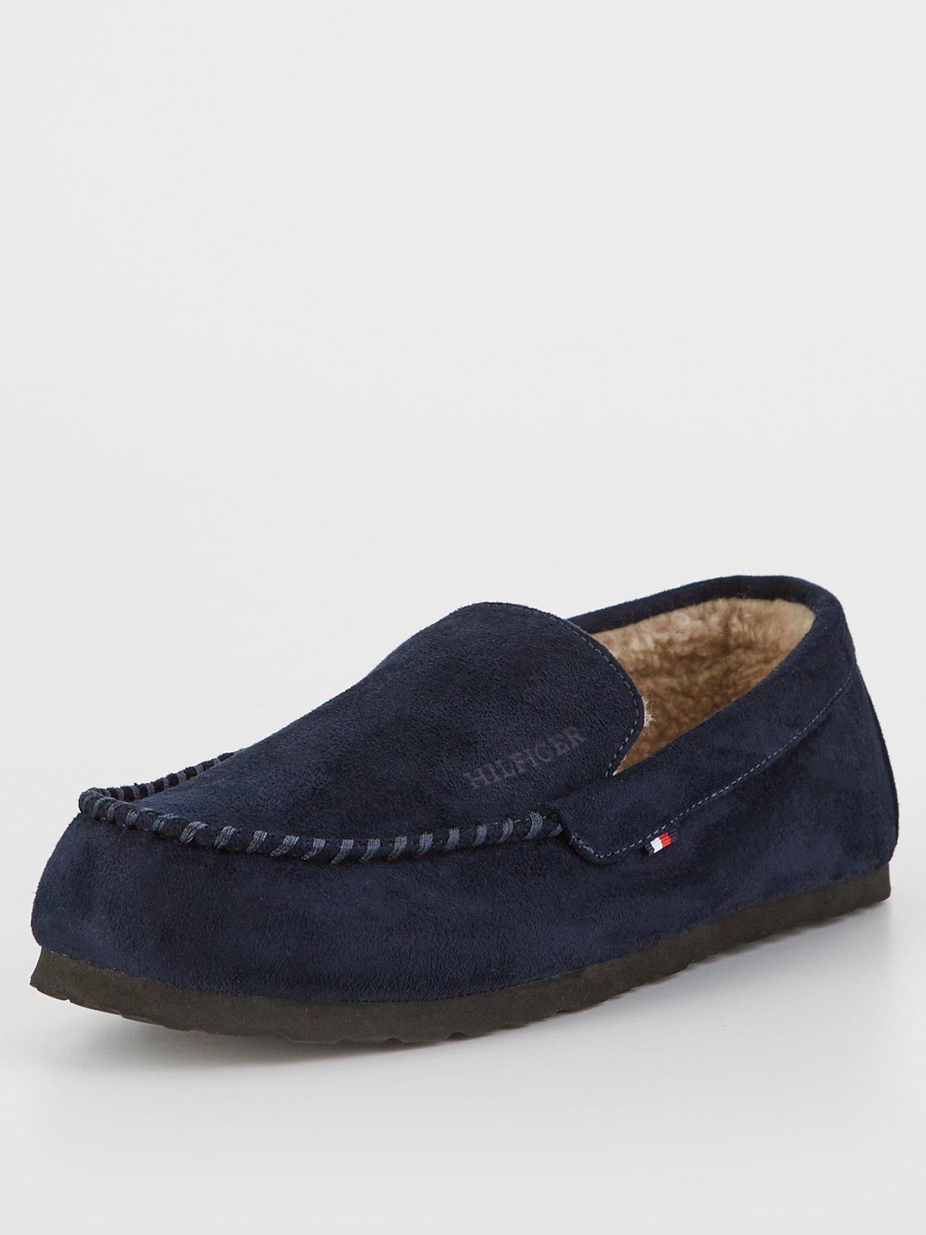 tommy-hilfiger-tommy-hilfiger-hilfiger-suede-driver-slipper-navystillFront