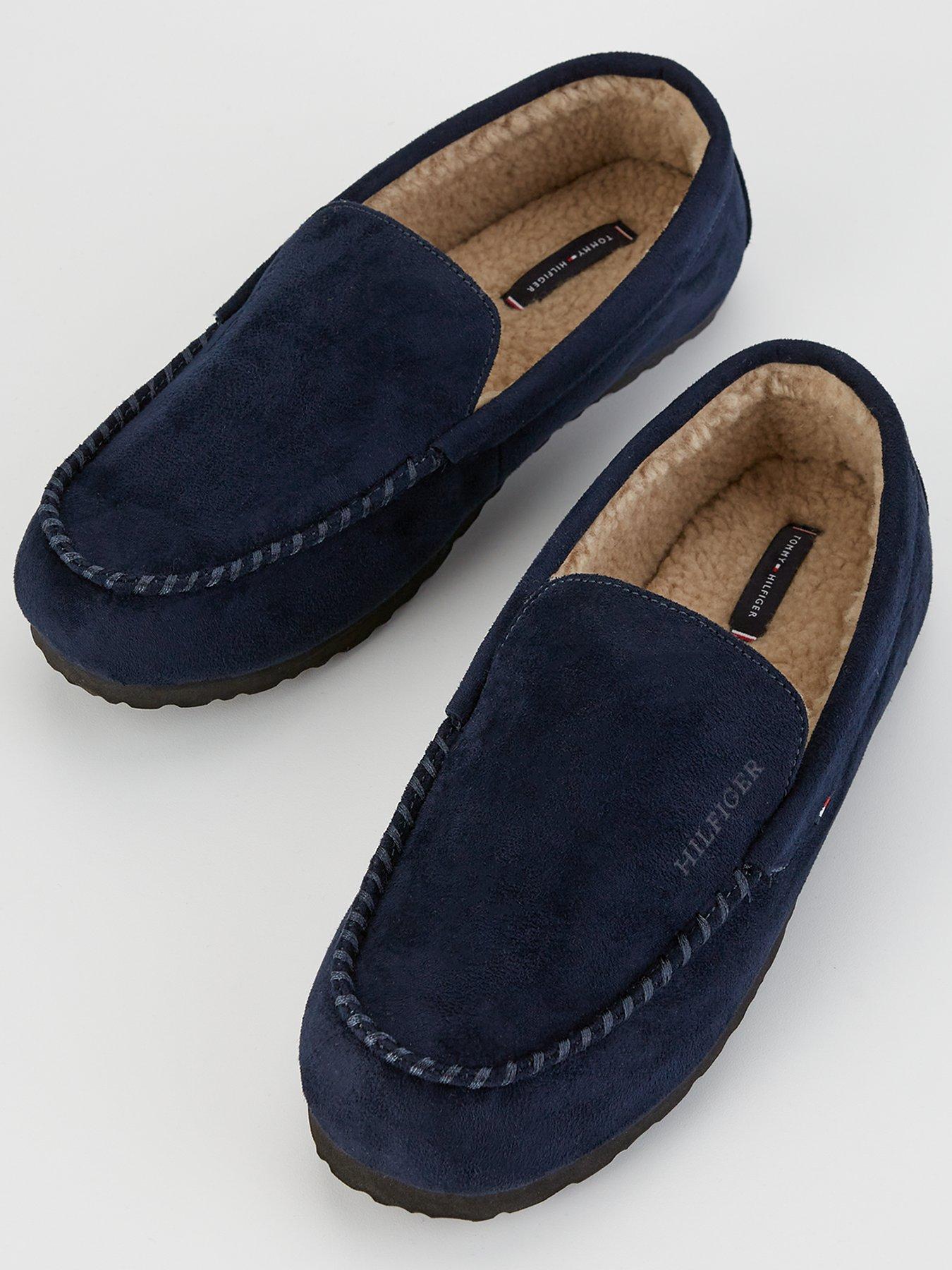 tommy-hilfiger-tommy-hilfiger-hilfiger-suede-driver-slipper-navyoutfit