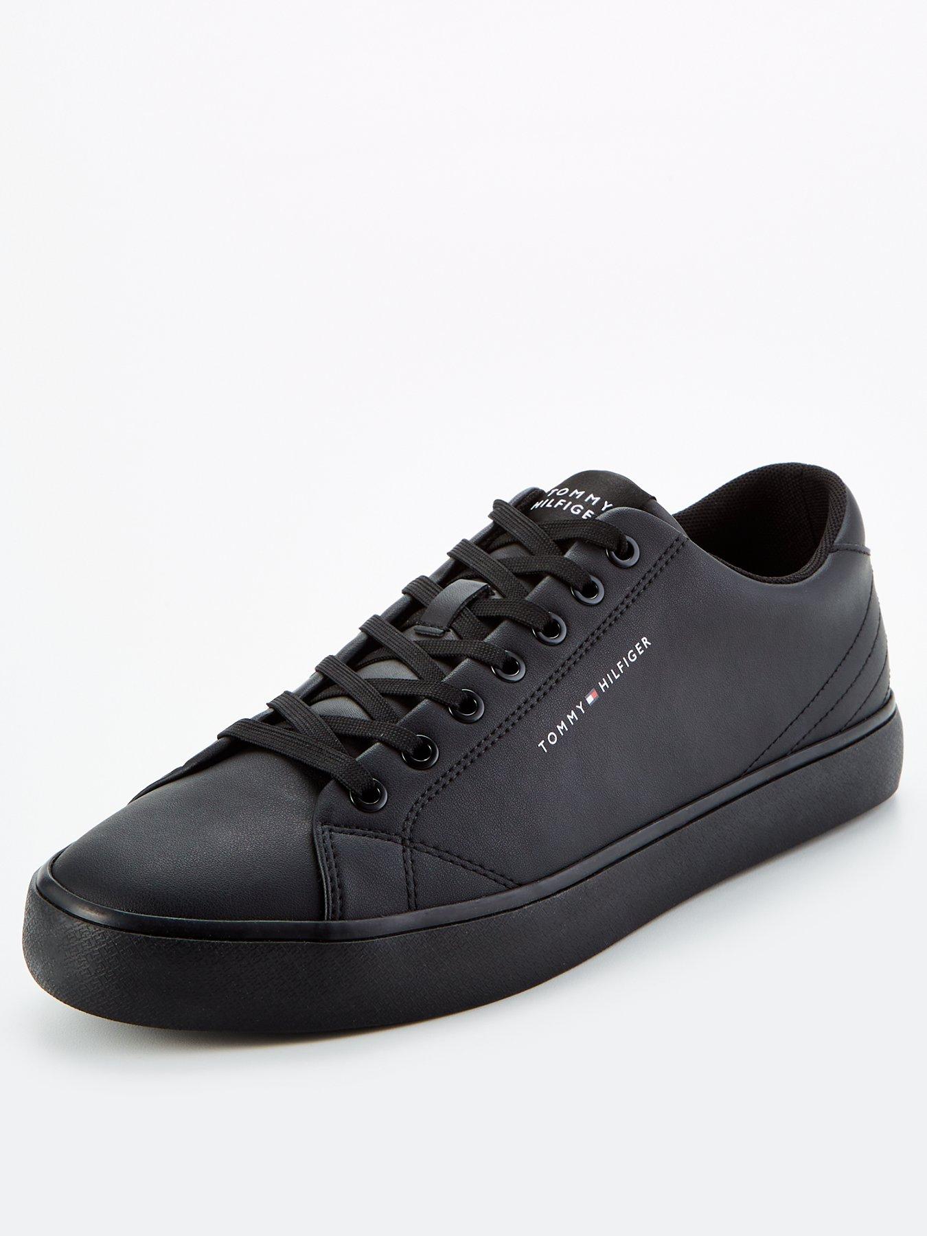 tommy-hilfiger-tommy-hilfiger-hi-vulcanised-low-leather-sneaker-blackstillFront