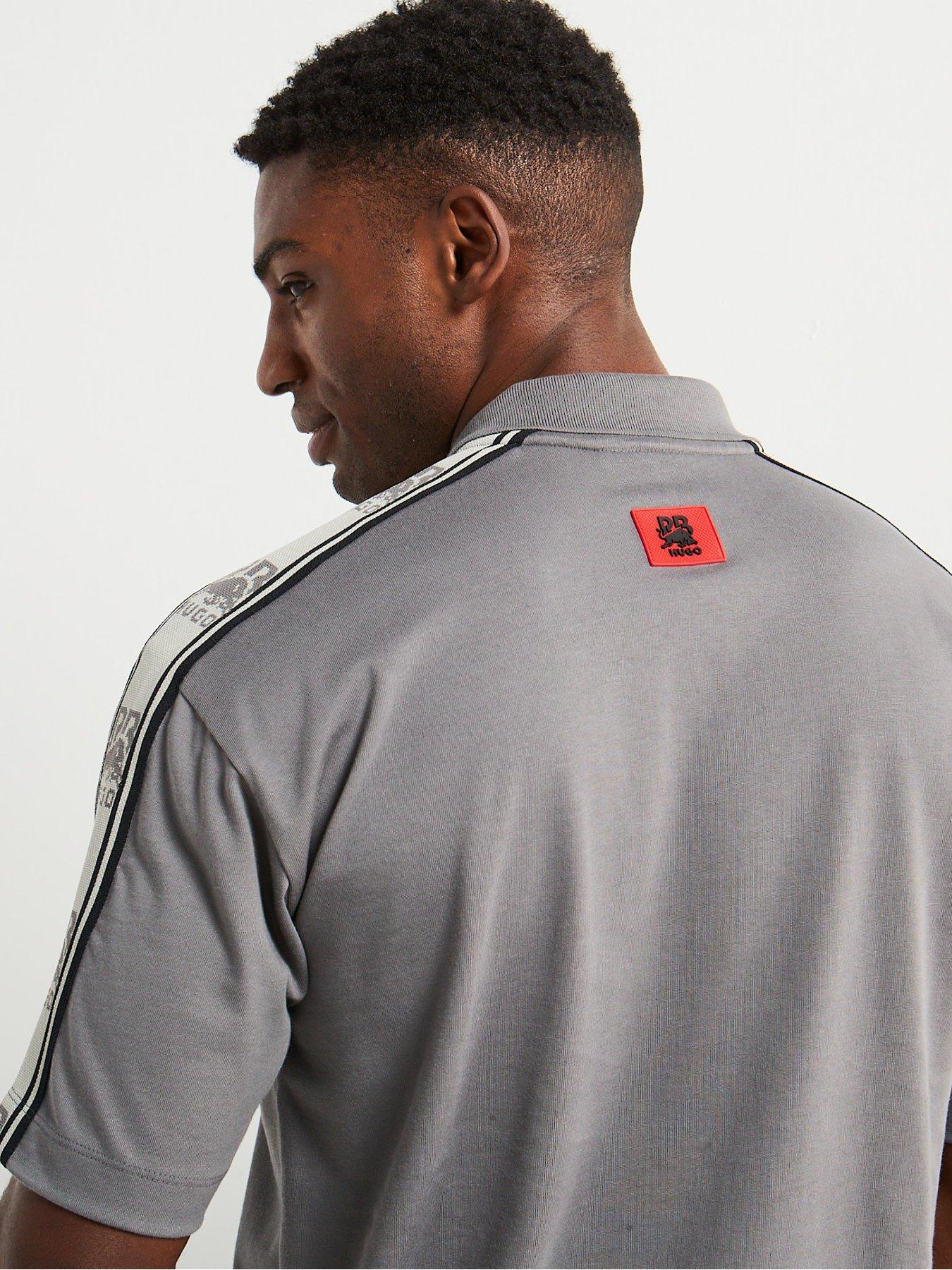 hugo-x-rbnbspdracknbsptaping-relaxed-fit-polo-shirt-greydetail