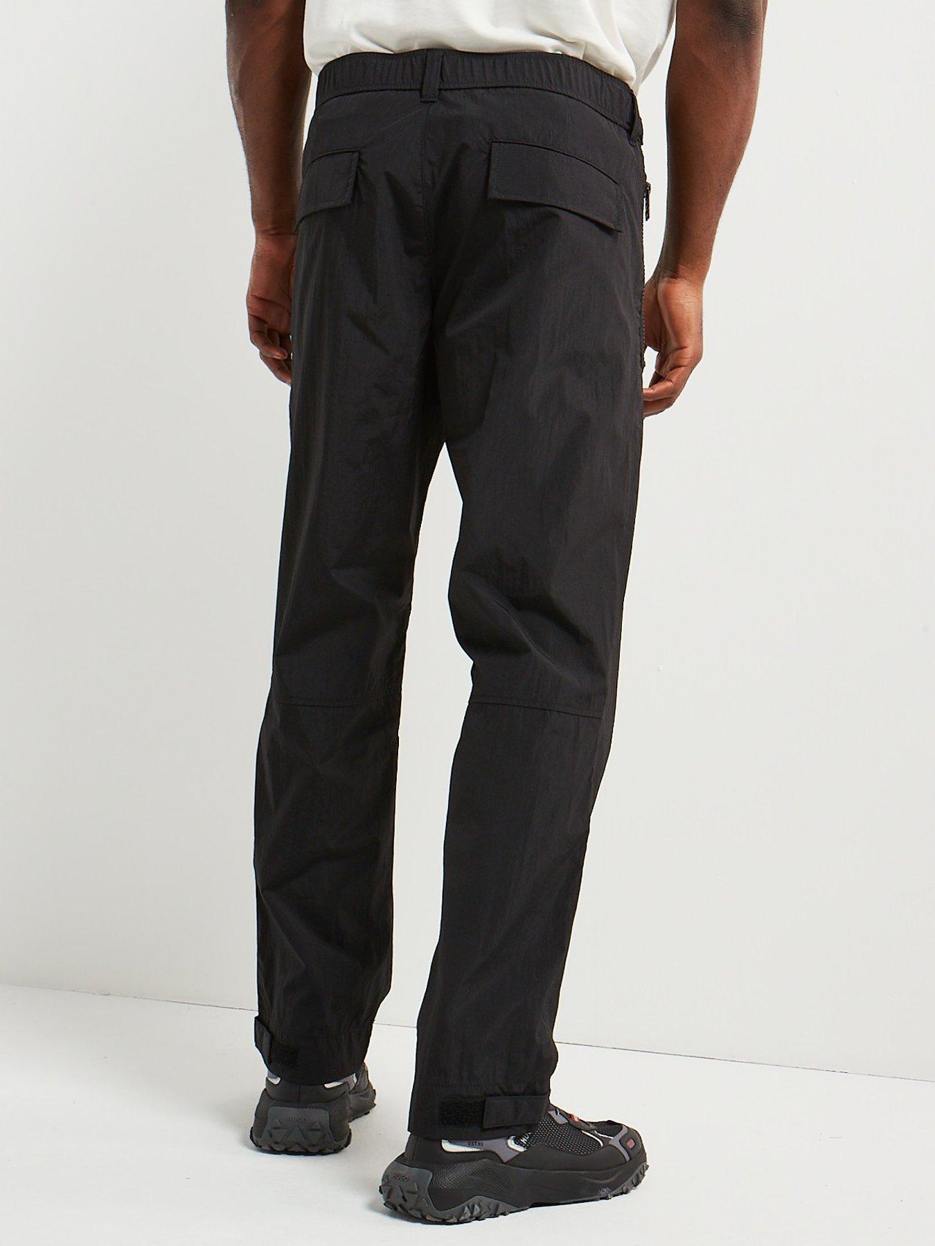 hugo-hugo-geret244-regular-fit-nylon-cargo-pants-blackstillFront