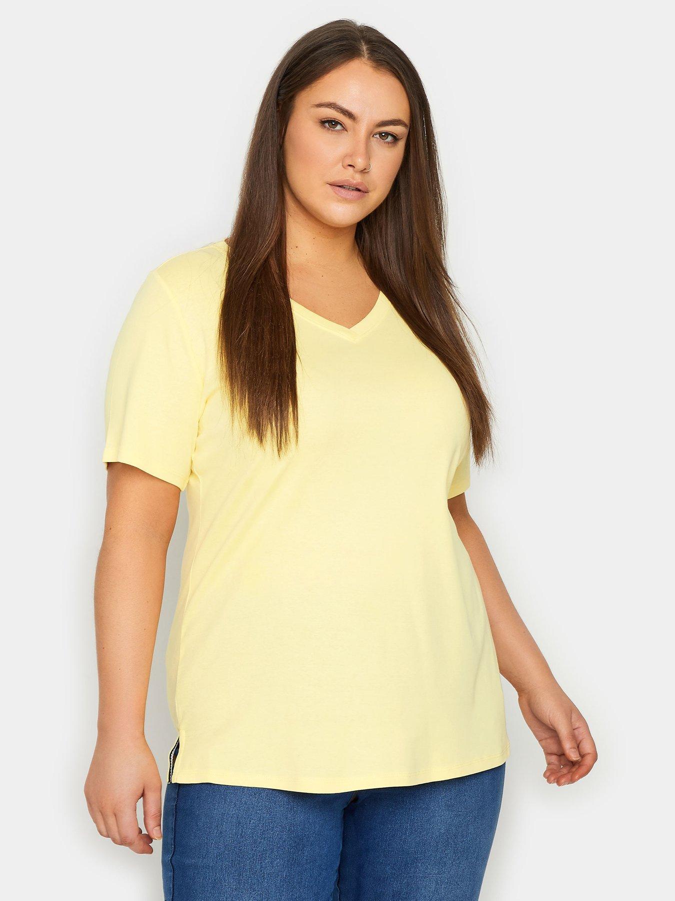 evans-v-neck-t-shirt-yellow