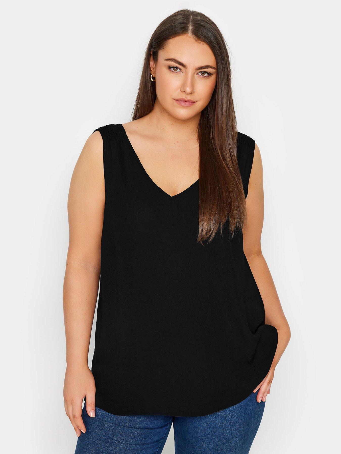 evans-v-neck-vest-top-black