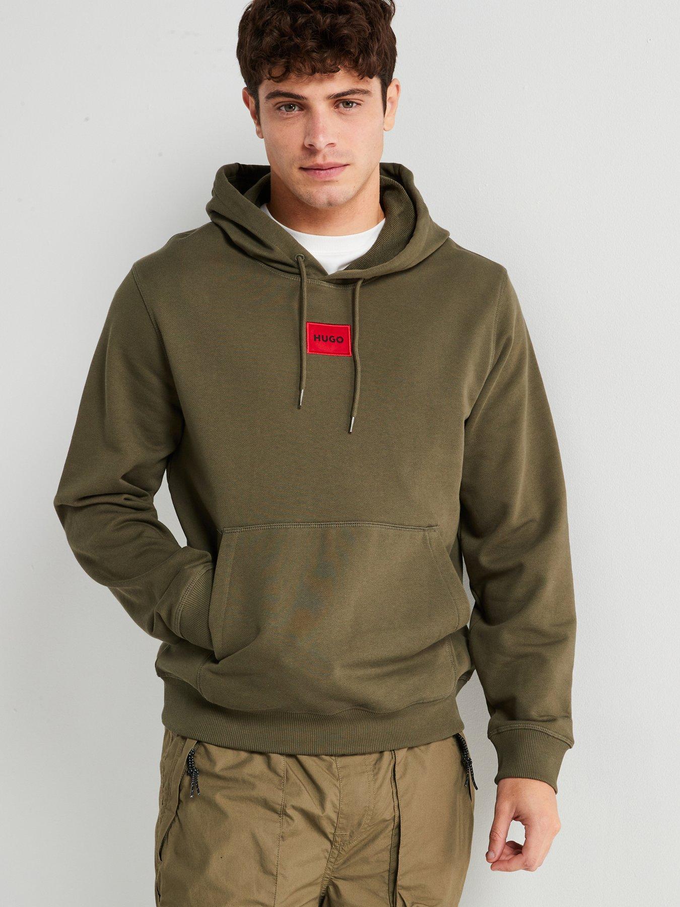 hugo-daratschi214-centre-logo-regular-fit-overhead-hoodie-khaki