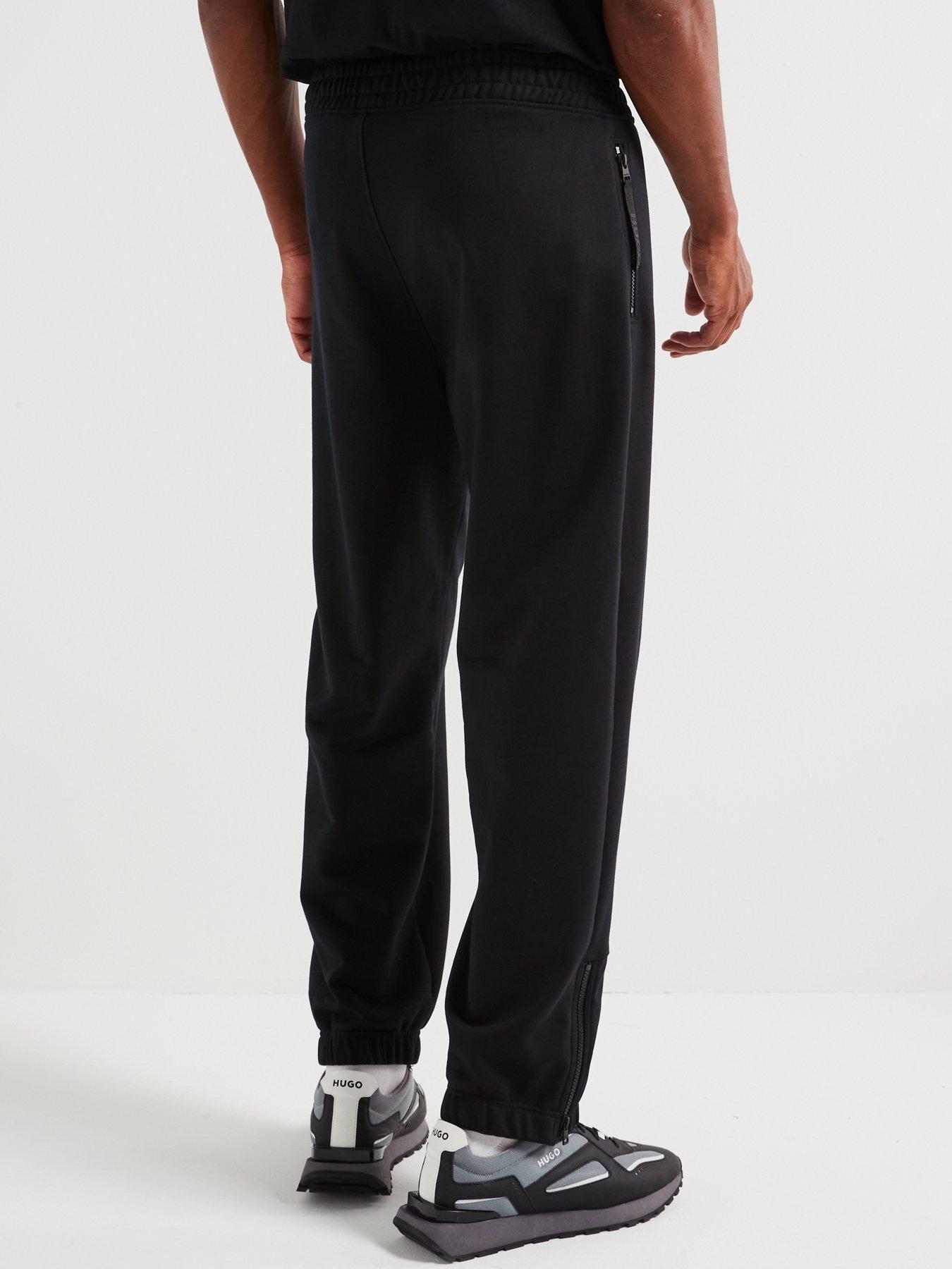 hugo-detechtros-zip-detail-relaxed-fit-jersey-trousers-blackstillFront