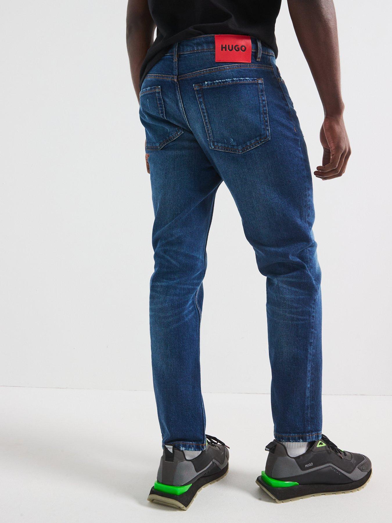 hugo-hugo-634-rip-repair-tapered-fit-jeans-bluestillFront