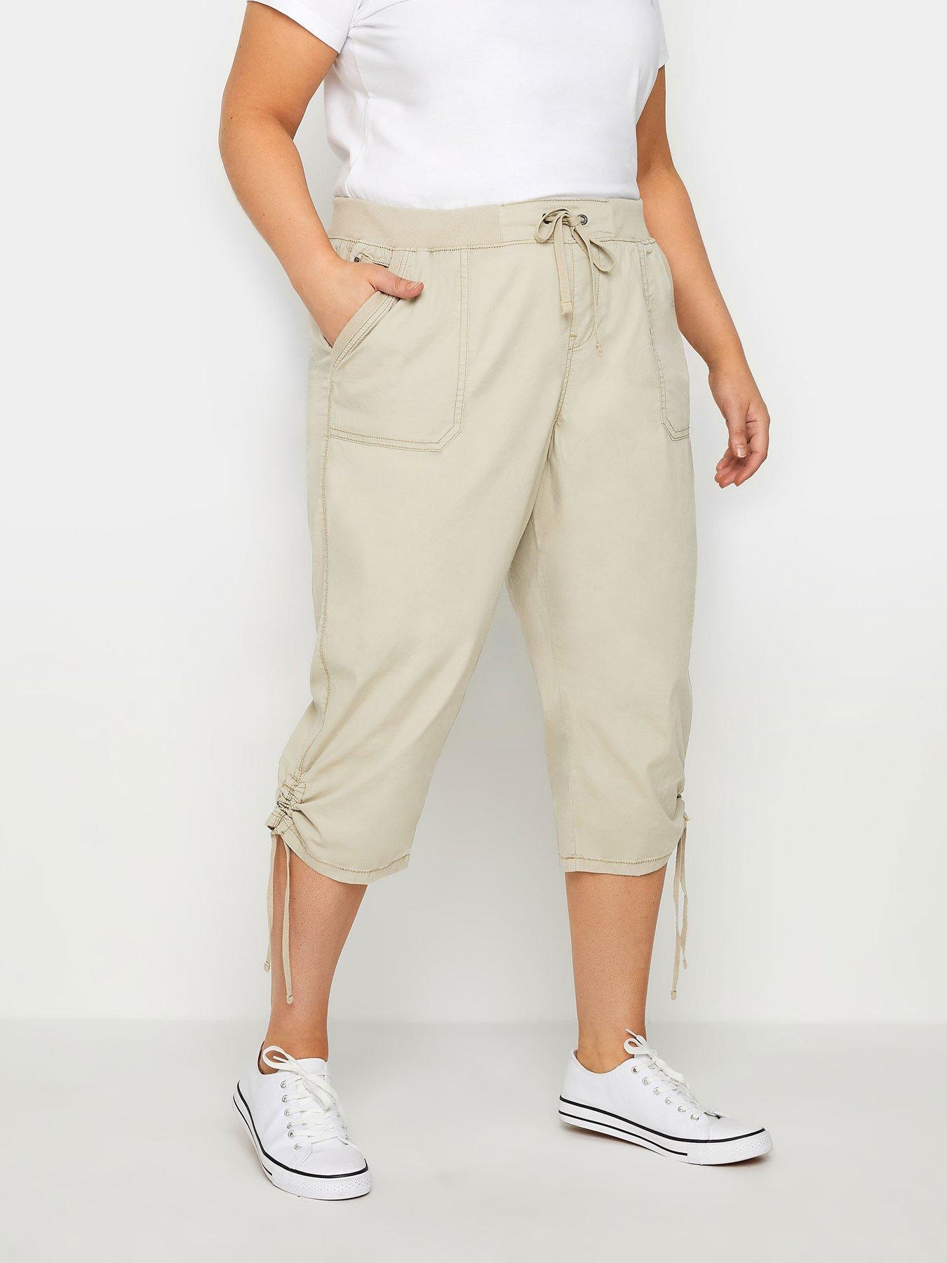 evans-cotton-cinch-capri-trousers