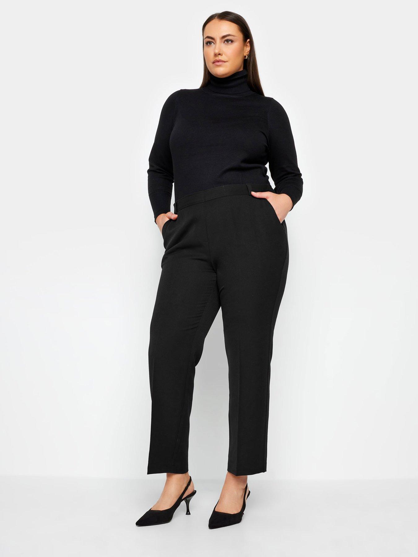 evans-elasticated-straight-leg-trousers-blackback