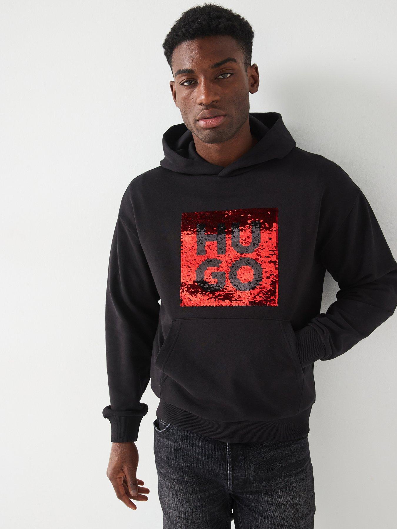 hugo-deseqino-reverse-sequin-logo-relaxed-fit-overhead-hoodie-black