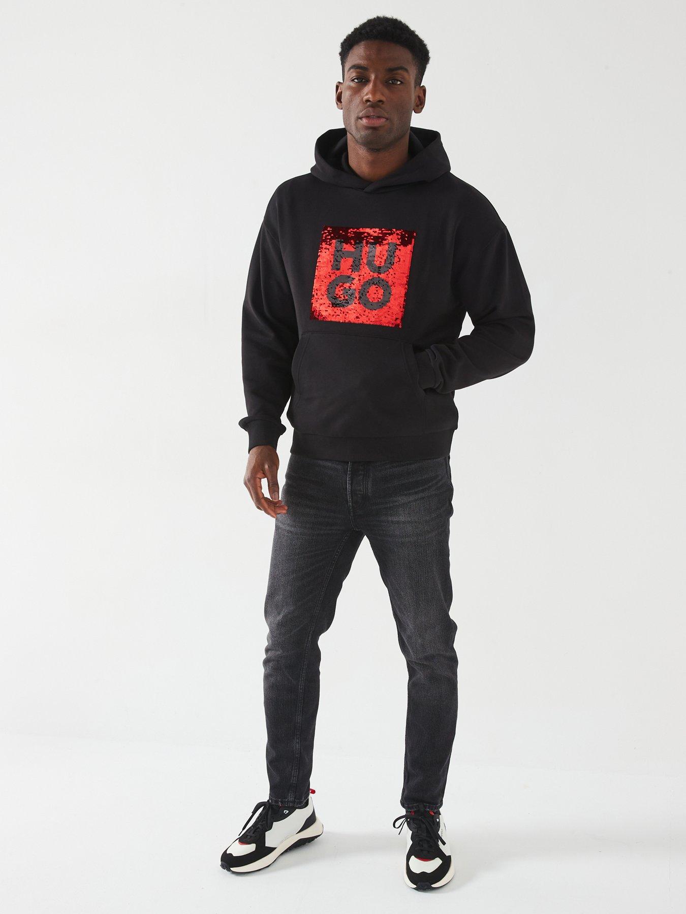 hugo-deseqino-reverse-sequin-logo-relaxed-fit-overhead-hoodie-blackback