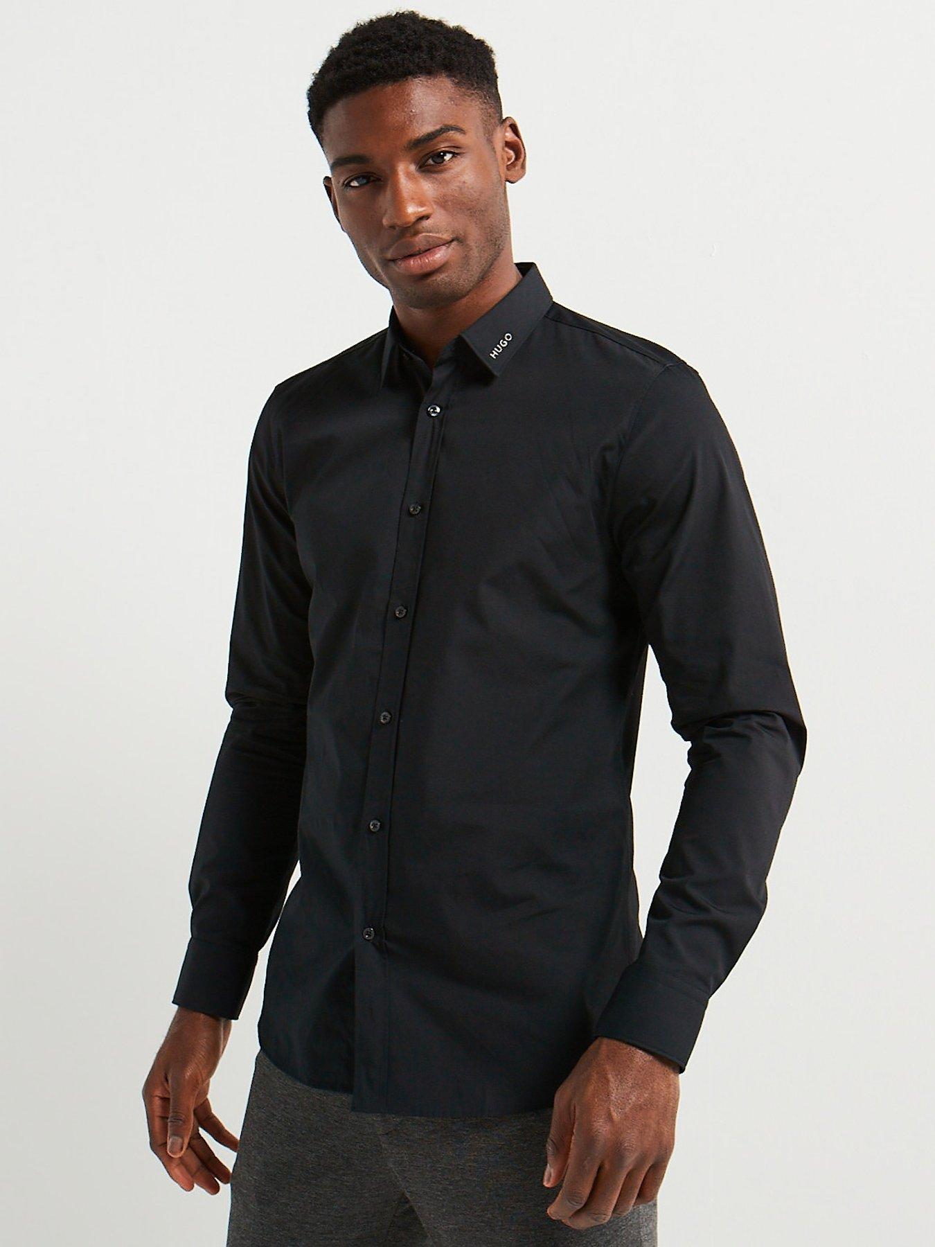 hugo-elisha02-slim-fit-collar-logo-long-sleeve-shirt-black