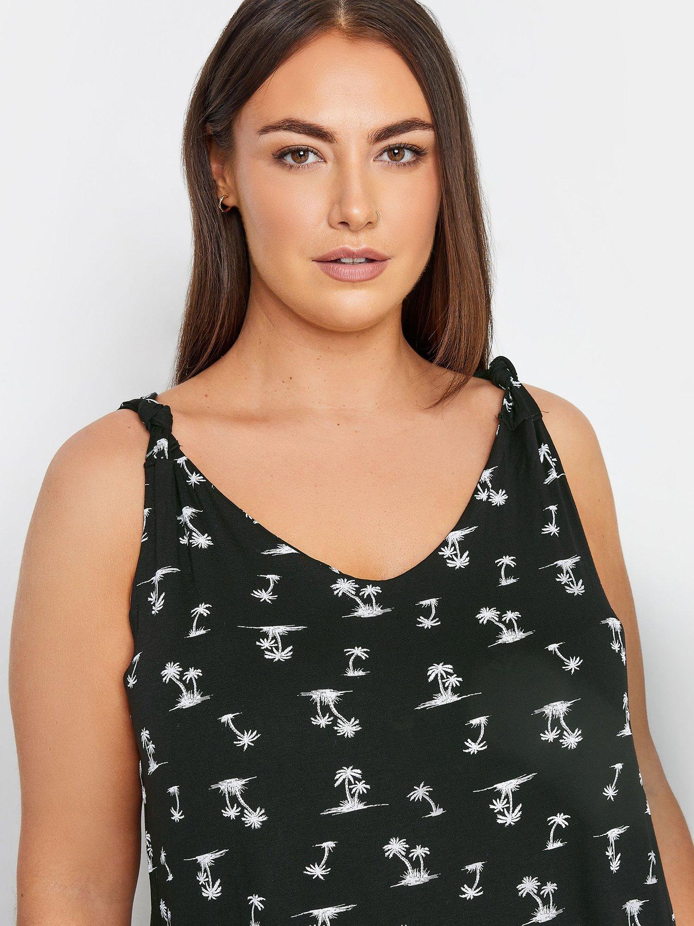 evans-shoulder-knot-printed-vest-top-blackoutfit