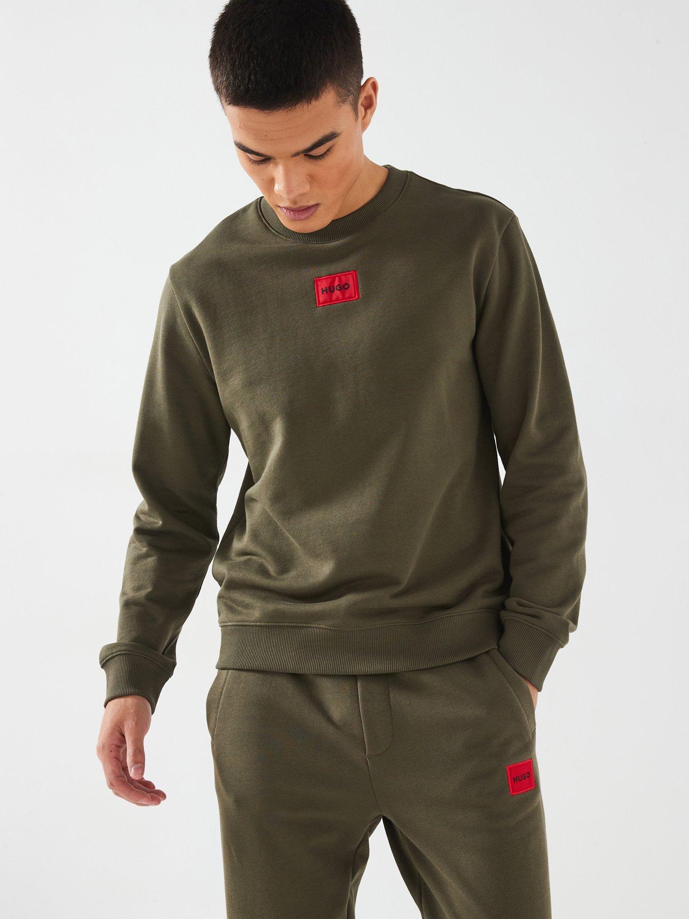 hugo-hugo-diragol-212-red-patch-logo-crew-sweat-khaki