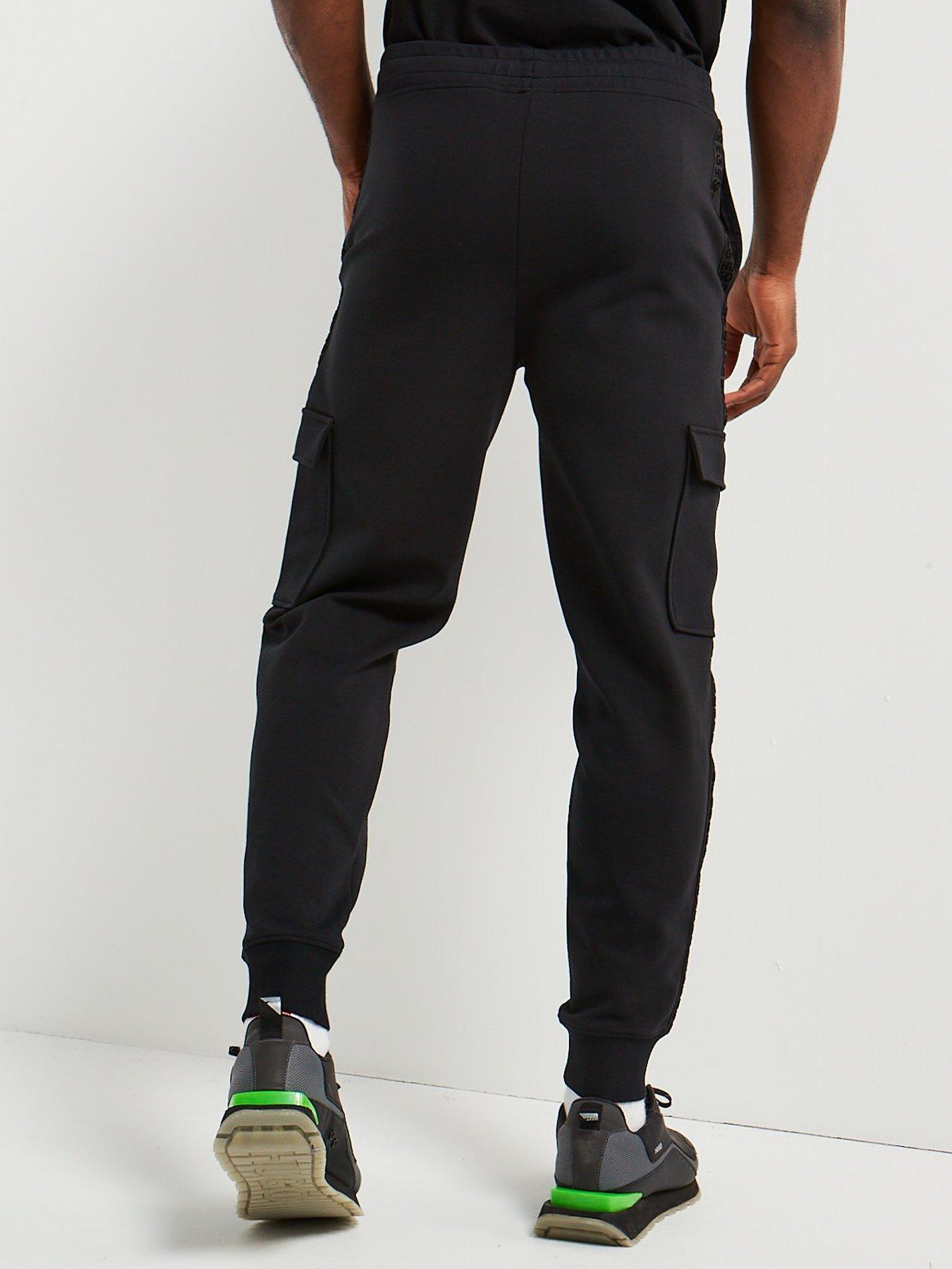 hugo-hugo-disland-stacked-tape-relaxed-fit-cargo-joggers-blackstillFront