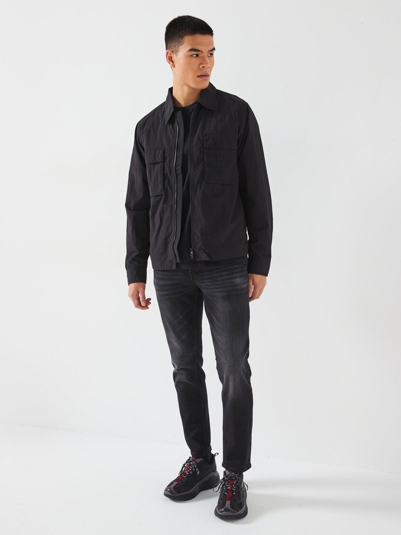 hugo-eselio-zip-nylon-overshirt-blackback