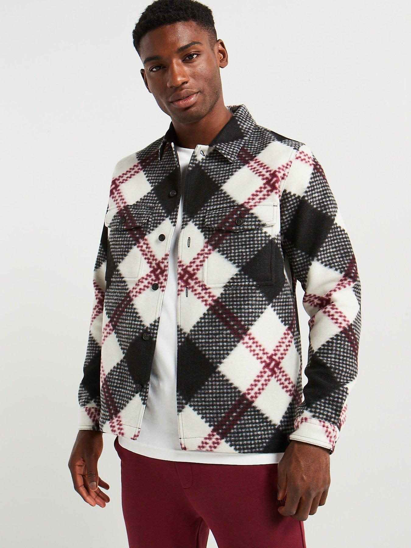 hugo-hugo-enalu-oversize-flannels-check-overshirt-blackwhitefront